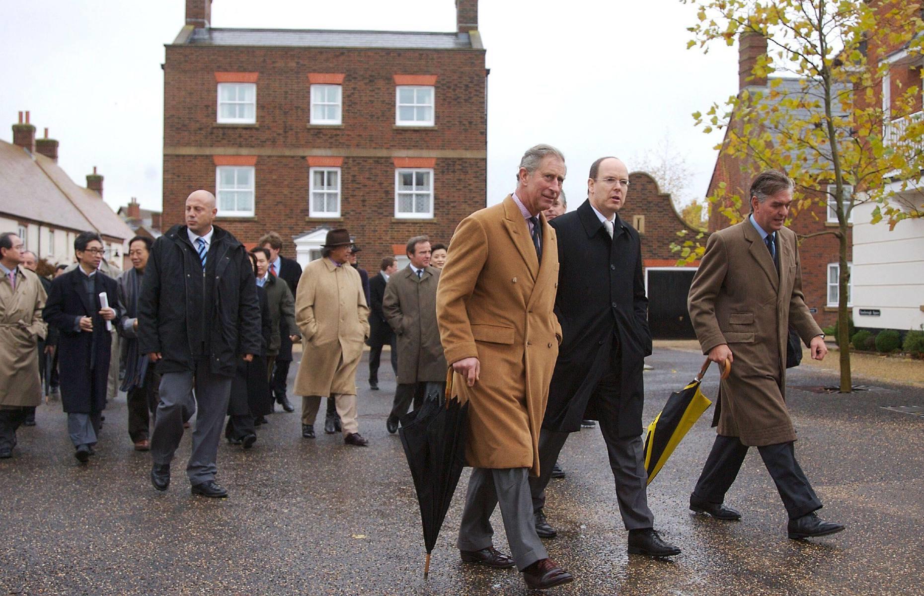 <p>The King is rightly proud of his achievements in Poundbury, which have attracted the attention of architects and town planners the world over, including dignitaries like Prince Albert of Monaco, seen here in 2006. According to the Duchy of Cornwall, a 2018 report concluded that the town is already contributing over £98 million ($123m) to the local economy, while its principles have been incorporated into the British Government’s Planning Policy and replicated across the country reports <em><a href="http://www.telegraph.co.uk/property/uk/poundbury-town-king-charles-iii-built/">The Telegraph</a></em>.</p>