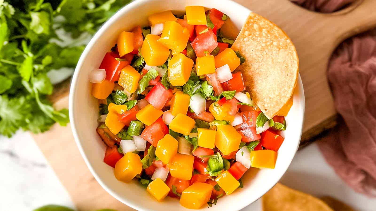 Pico de gallo with mango recipe