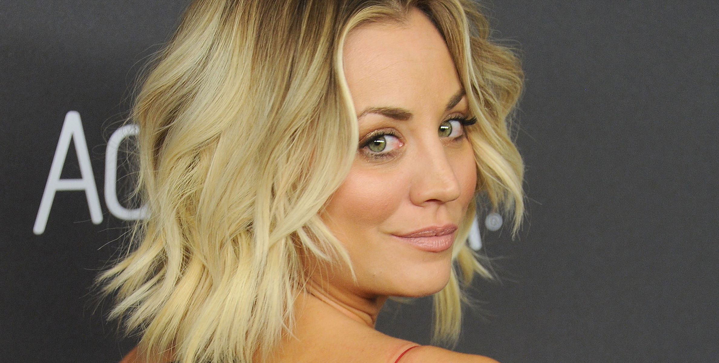 Kaley Cuoco Flaunts 🔥 Legs In A Jaw-Dropping See-Through Lace Dress