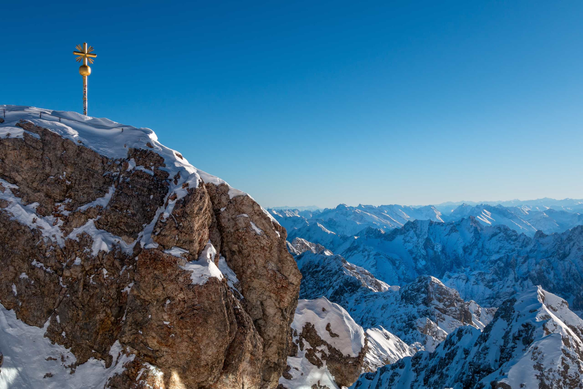 <p>At 2,962 m (9, 718 ft) above sea level, Zugspitze in the Wetterstein Mountains is Germany's highest peak. Cable cars run visitors to the summit where you can soak in some of the best views of the Alps over refreshments in a beer garden.</p><p><a href="https://www.msn.com/en-us/community/channel/vid-7xx8mnucu55yw63we9va2gwr7uihbxwc68fxqp25x6tg4ftibpra?cvid=94631541bc0f4f89bfd59158d696ad7e">Follow us and access great exclusive content every day</a></p>