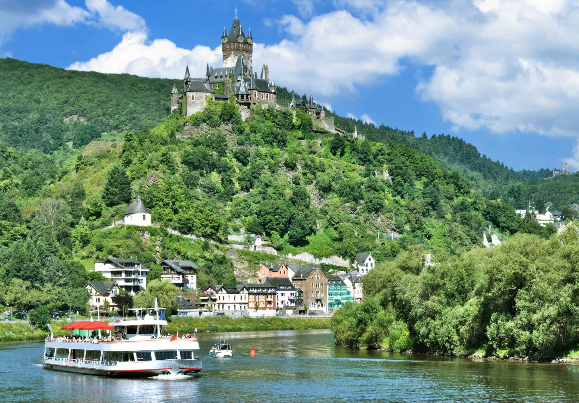 <p>The German section of the Mosel Valley lies between the Eifel and Hunsrück mountains. Wonderfully scenic, this 194-km (121 mi) pocket of land is characterized by a sprinkling of medieval villages, carefully-combed vineyards, and a wealth of wildlife, including the shy black stork.</p><p><a href="https://www.msn.com/en-us/community/channel/vid-7xx8mnucu55yw63we9va2gwr7uihbxwc68fxqp25x6tg4ftibpra?cvid=94631541bc0f4f89bfd59158d696ad7e">Follow us and access great exclusive content every day</a></p>