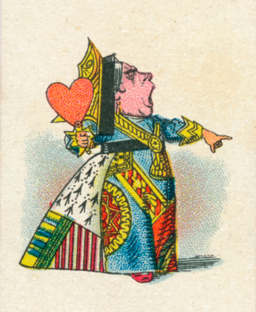 <p>'Alice's Adventures in Wonderland' includes some very unwholesome characters, none more so than the Queen of Hearts. One of the playing card characters, she is the tyrannical and deranged ruler of Wonderland with a sadistic penchant for beheadings. Carroll never revealed the inspiration for the Queen of Hearts, but some suggest Queen Victoria—the sitting monarch in the author's day—as a model.</p><p>You may also like:<a href="https://www.starsinsider.com/n/249074?utm_source=msn.com&utm_medium=display&utm_campaign=referral_description&utm_content=558001en-en"> The most-asked "why" questions on Google</a></p>