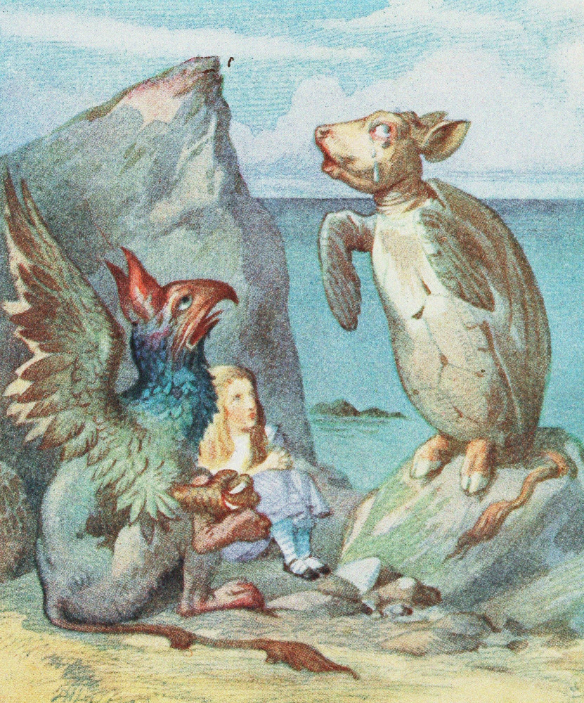 <p>The Gryphon character is based on the mythical griffin, a half-eagle, half-lion in various cultures. Possessed of an overbearing and dismissive personality, the Gryphon finds an odd soulmate in the melancholic Mock Turtle, who believes he was once a real turtle. Its name is taken from a dish that was popular in the Victorian period, mock turtle soup—actually made using cattle offal after the green turtle originally used as an ingredient was hunted to near extinction.</p><p><a href="https://www.msn.com/en-us/community/channel/vid-7xx8mnucu55yw63we9va2gwr7uihbxwc68fxqp25x6tg4ftibpra?cvid=94631541bc0f4f89bfd59158d696ad7e">Follow us and access great exclusive content every day</a></p>