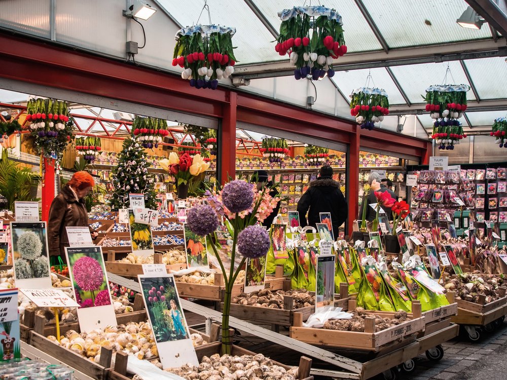 <p>The "Drijvende bloemenmarkt", the most famous flower market in the city, satisfies completely different cravings. The selection of cut flowers and bulbs is unsurpassed. Locals are rarely seen here - the market is a tourist destination.</p>