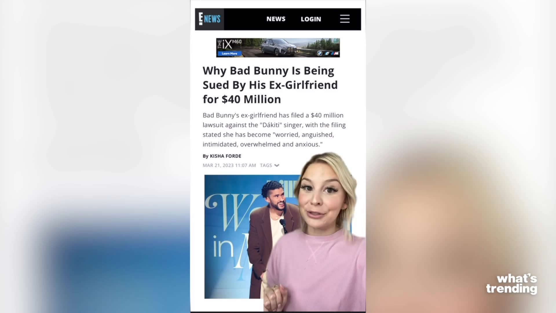 Bad Bunny S Ex Girlfriend Files 40 Million Lawsuit Against Him