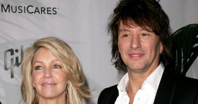 Heather Locklear And Richie Sambora looking happy together