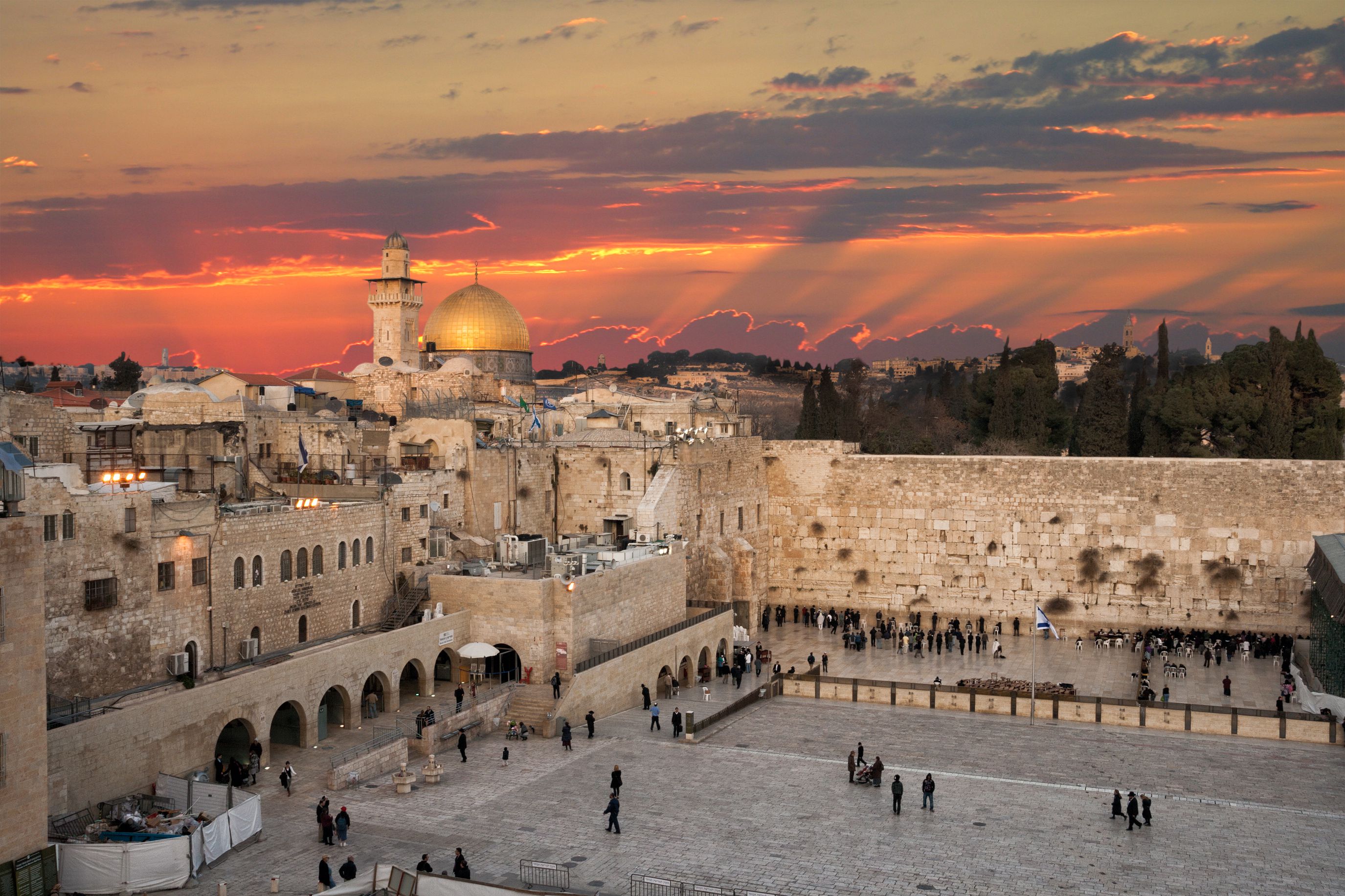 <p>There are three distinct districts in Jerusalem. The Old City is home to the holy sites of Judaism, Christianity, and Islam. During the day, the markets are bustling with traders selling all kinds of goods, separated into Jewish, Muslim, Christian, and Armenian quarters.</p><p>The New City is mostly Jewish, containing centuries-old buildings and traditions that will leave you in awe.</p><p>Take time to visit the different districts to get a sense of the different cultures all thriving in Jerusalem. The Temple Mount, Western Wall, and Church of the Holy Sepulchre are all important sites to visit on a spiritual journey here.</p>