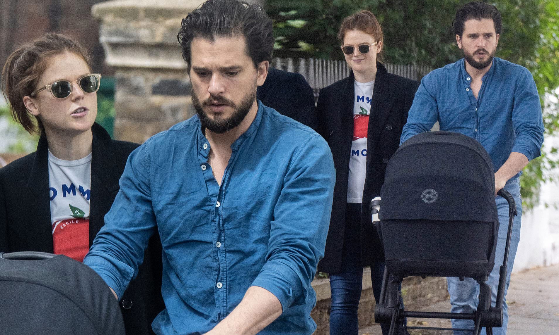 Kit Harington and wife Rose Leslie step out after welcoming baby girl