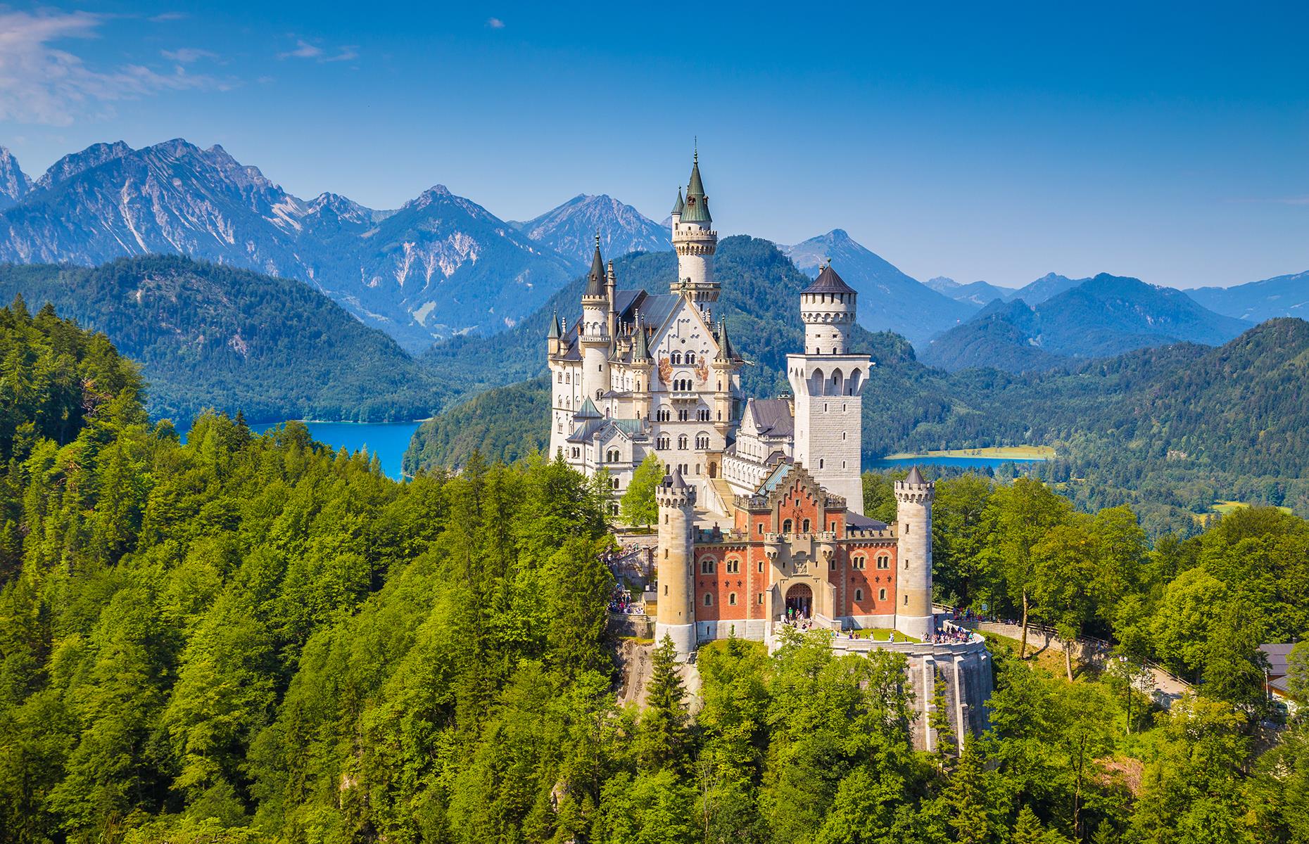 <p>The 19th-century Neuschwanstein Castle, perched on a hill high above the Bavarian countryside, is one of the most famous in the world. Put your best hiking boots on and trek up the rugged hill to explore the idyllic castle and its astonishing interior.</p>  <p><strong><a href="https://www.loveexploring.com/gallerylist/67038/30-of-the-most-beautiful-european-castles">We think these are the best castles Europe has to offer</a></strong></p>