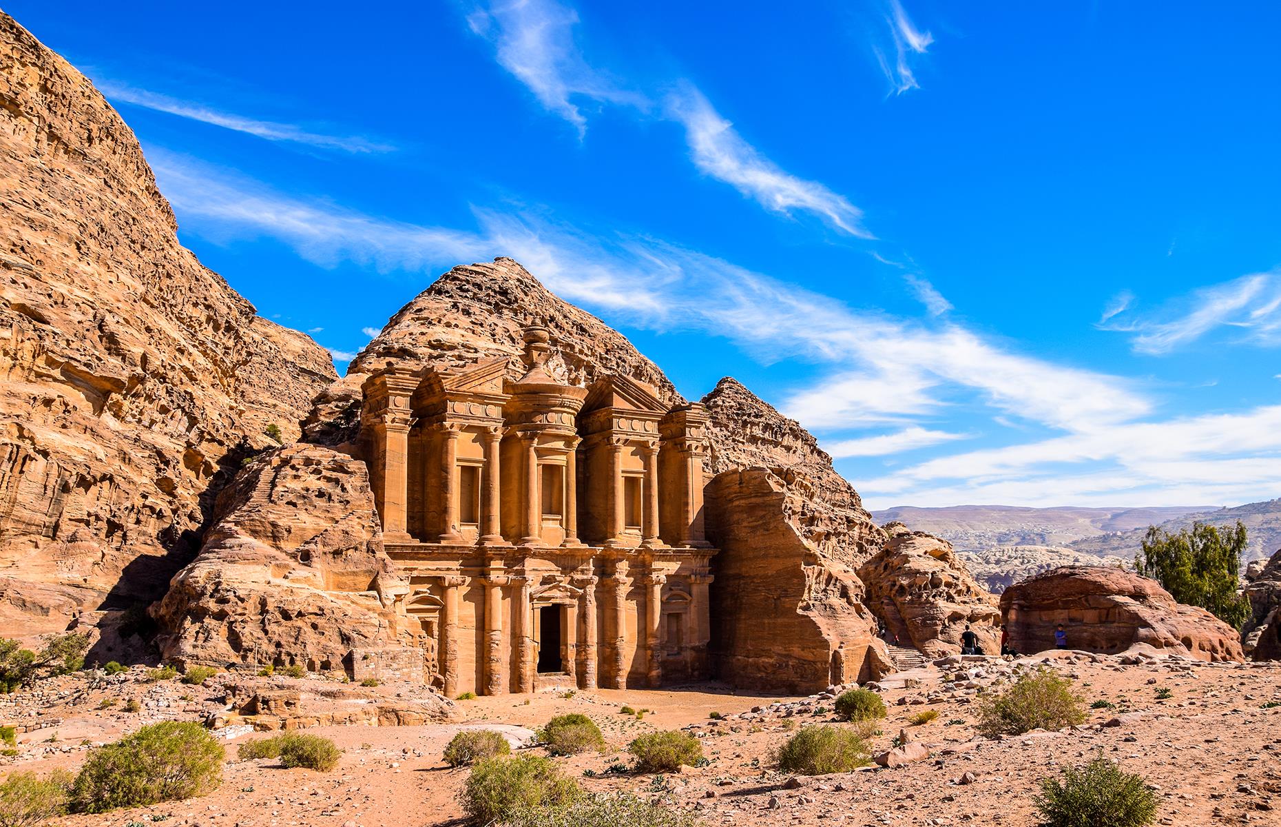 <p>With its incredible architecture carved out of pinkish rock, Petra in Jordan is also known as the Rose City. It's thought to have been established as early as 312 BC and today you can wander between its ancient temples, tombs and theaters, which have been a UNESCO World Heritage Site since 1985.</p>  <p><strong><a href="https://www.loveexploring.com/galleries/174286/amazing-archaeological-finds-discovered-by-amateurs?page=1">Discover some amazing archaeological finds stumbled upon by amateurs</a></strong></p>