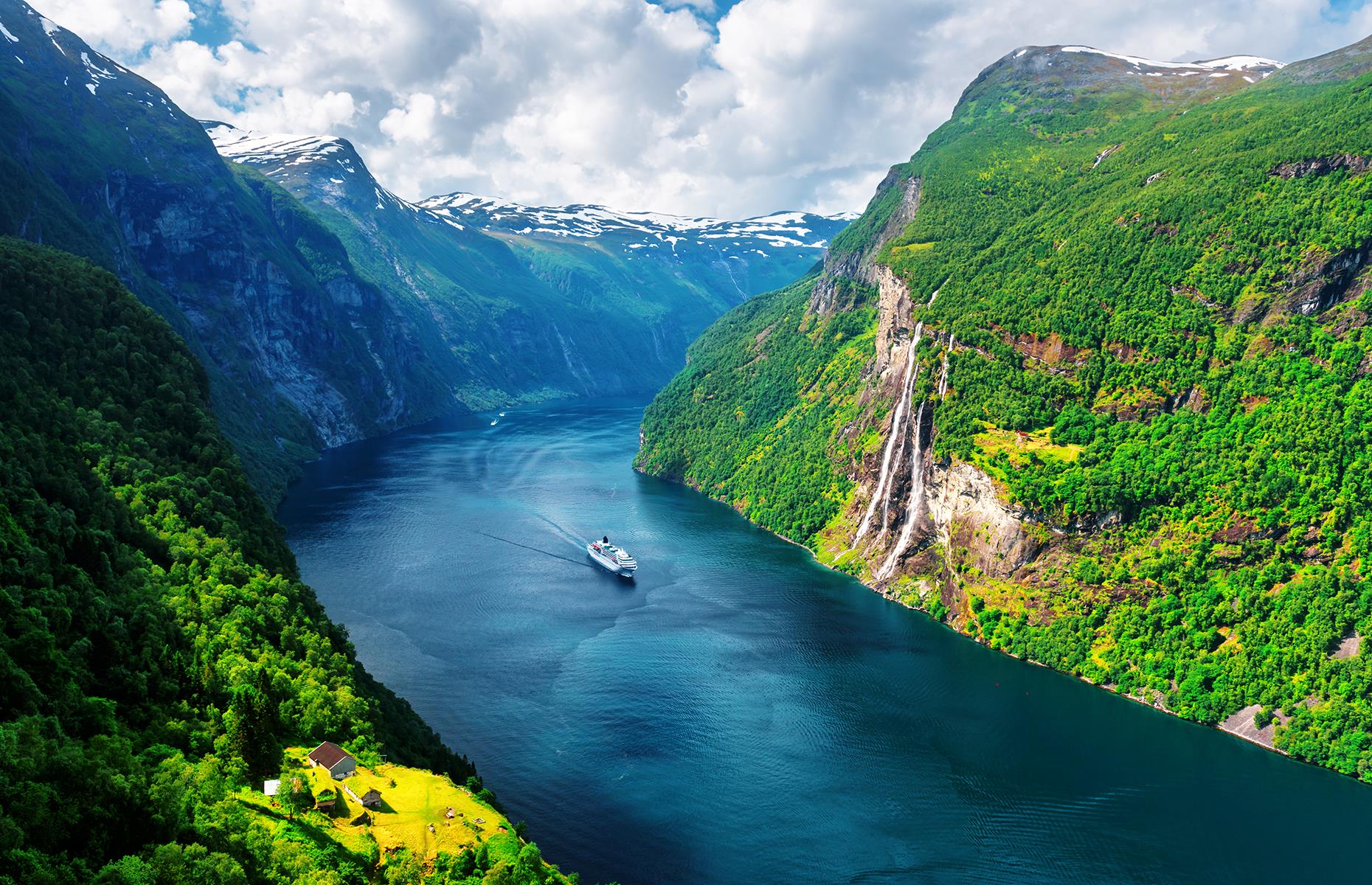 <p>Get out on deck to marvel at Norway’s rearing, rugged coastline. Cruise ships ply the network of fjords, past spectacular waterfalls, steep mountainsides and – with a bit of luck – schools of dolphins, porpoises and whales. The gushing cascades of UNESCO-listed Geirangerfjord, one of the western fjords, should be top of your list.</p>  <p><a href="https://www.loveexploring.com/galleries/170004/ranked-europes-finest-family-attractions?page=1"><strong>Europe's finest family attractions</strong></a></p>
