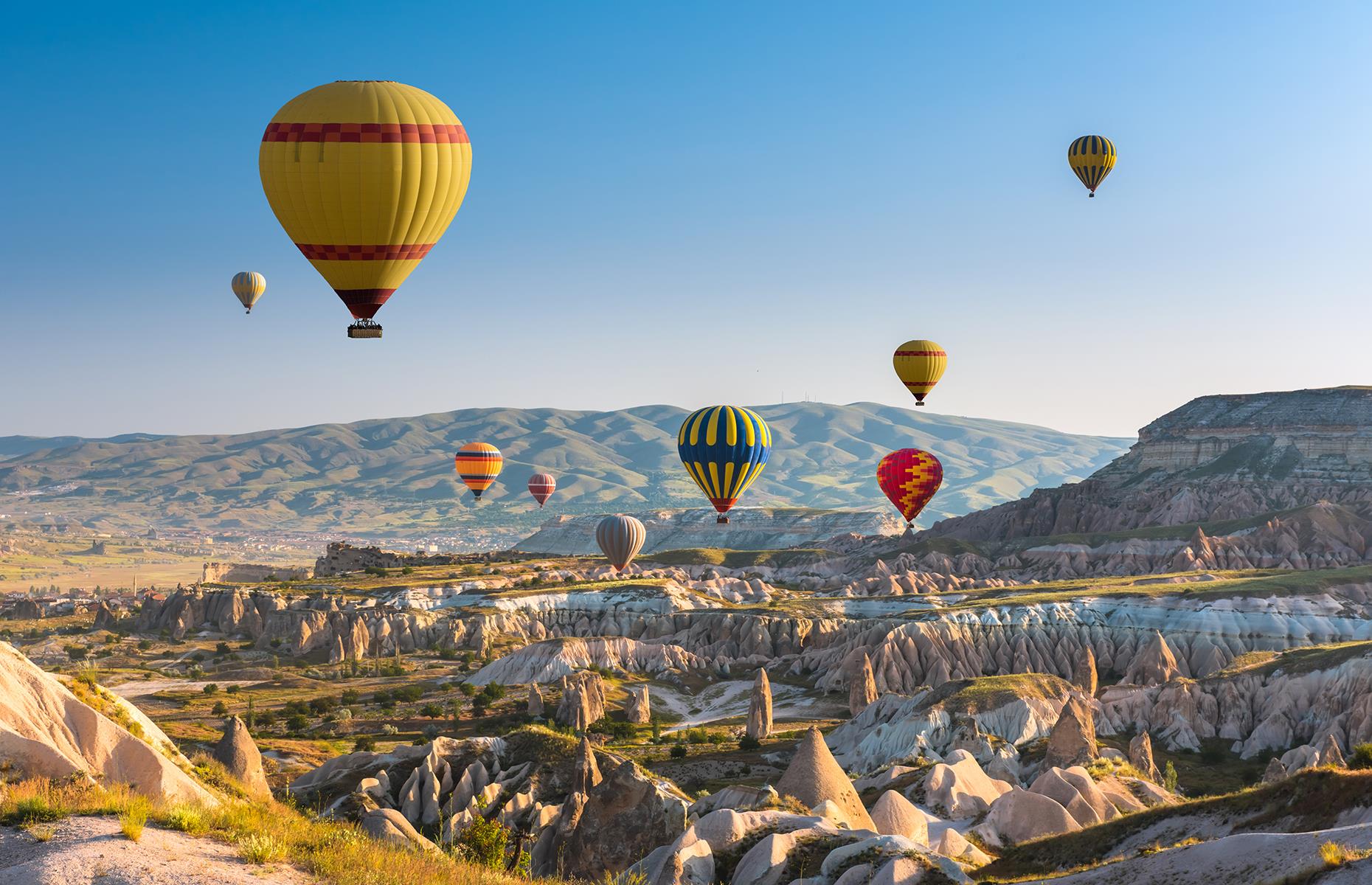 <p>Cappadocia's surreal landscapes, decorated by unique rock formations, make for a spectacular hot air balloon ride. Fly over the impressive valleys, see local orchards and vineyards and experience breathtaking sunsets. </p>  <p><strong><a href="https://www.loveexploring.com/gallerylist/81915/the-worlds-most-incredible-hot-air-balloon-rides">These are the world's most incredible hot air balloon rides</a></strong></p>