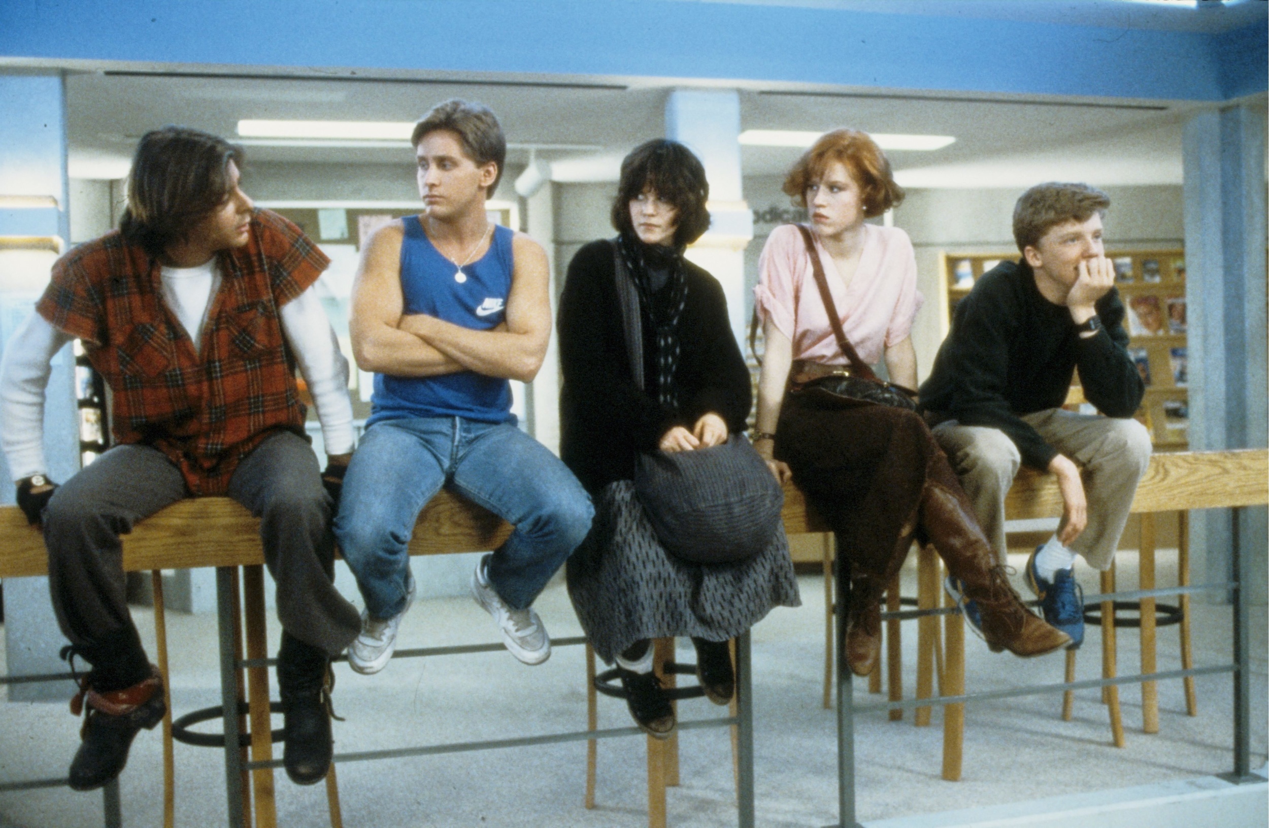 <p>An athlete (Emilio Estevez), princess (Molly Ringwald), brain (Anthony Michael Hall), basket case (Ally Sheedy), and criminal (Judd Nelson) <a href="https://www.youtube.com/watch?v=BSXBvor47Zs">come together for Saturday detention</a> at Shermer High School. At the beginning of the day, they have nothing in common. By the end, their lives have changed. Another memorable and beloved John Hughes that will always remain relevant. </p><p>You may also like: <a href='https://www.yardbarker.com/entertainment/articles/the_major_film_debuts_of_movie_stars/s1__31825157'>The major film debuts of movie stars</a></p>