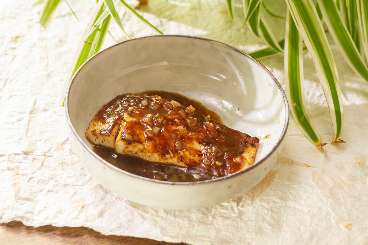 receta de filete de pescado en salsa de tamarindo