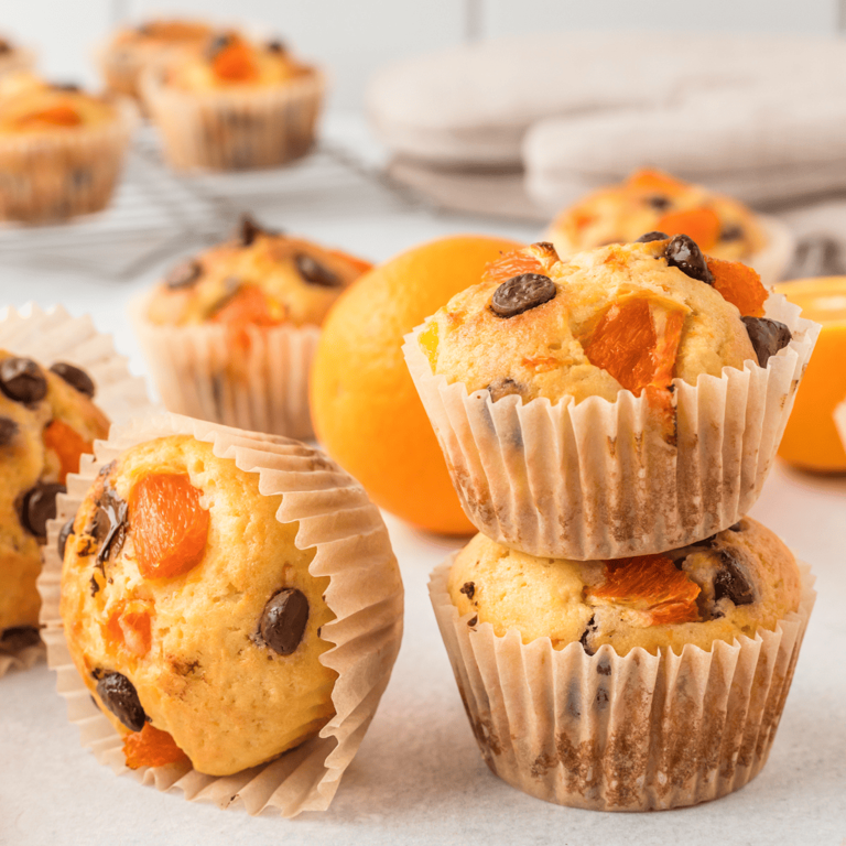Orange Chocolate Chip Muffins are freshly baked muffins that are bursting with the vibrant flavors of juicy oranges and rich chocolate. It’s a flavor combination that’s simply irresistible. The sweetness of the chocolate chips perfectly complements the tangy notes of the oranges, creating a taste sensation that will leave you wanting more. These muffins are...