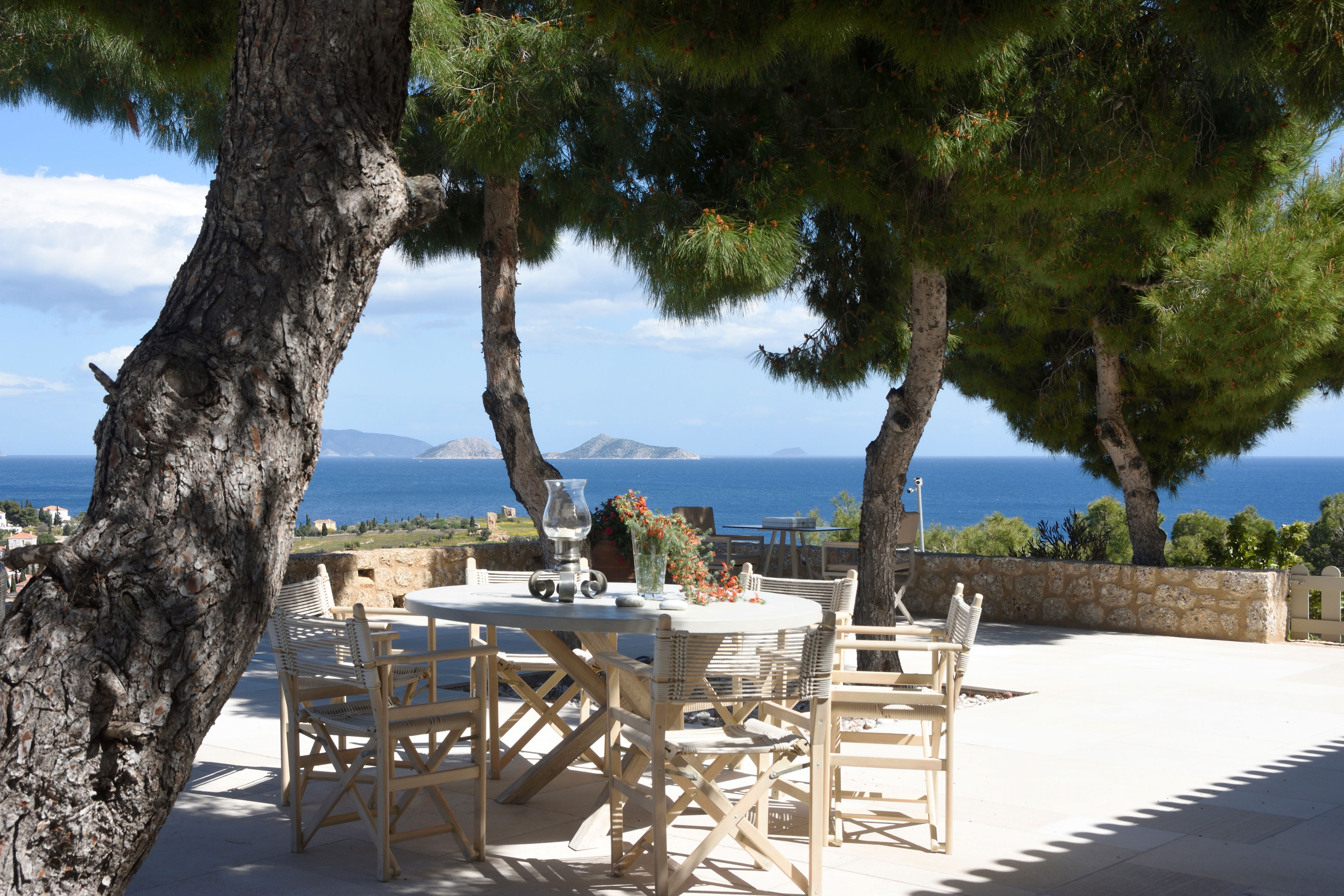 <p><strong>Spetses town, Spetses</strong></p> <p>There's an abundance of Bougainvillea-covered space at this 5.5-acre hilltop villa, and yet the charming town of Spetses, as well as a beach, are only a 15-minute walk. With multiple terraces across the estate, including terrace access from all seven bedrooms, the villa's breathtaking sea views can be admired from multiple vantage points. Even the infinity pool, with its own bar, overlooks the azure waters. Interiors are an elegant fusion of contemporary and classic Spetsian design, with breezy white bedrooms, all with ensuite bathrooms, spread across the main house and two separate guest houses. A stay here includes a daily cleaning service as well as breakfast preparation. For lunch, head to Orloff on the harbor for Mediterranean-style grouper caught fresh that morning. Spetsis is a car-free island, so one of the best ways to see the sights, including the oldest lighthouse in Greece, is via bike. —<em>Sophie Chai</em></p> <p><strong>Sleeps:</strong> 14<br> <strong>Price:</strong> From $28,561 per week</p> <div class="callout"><p><a href="https://cna.st/affiliate-link/2h8zKZvUAqv9ZGdPBBMCgc3ucFhn3FFRsivSjhQfLfnnqsCfuwqYYNiF7vij4qJB9LpoL7owqWsqEG3Hyt4WxtmArUenbceeTinknRqR6nH8z3DDPGx9DAFtpCHiQC5kUtReuwnmzaJVoyGGQnviKV7jY4TbvdtgMC5R13eENwJKAGNDSp" rel="sponsored" title="Book now at The Thinking Traveller">Book now at The Thinking Traveller</a></p> </div><p>Sign up to receive the latest news, expert tips, and inspiration on all things travel.</p><a href="https://www.cntraveler.com/newsletter/the-daily?sourceCode=msnsend">Inspire Me</a>