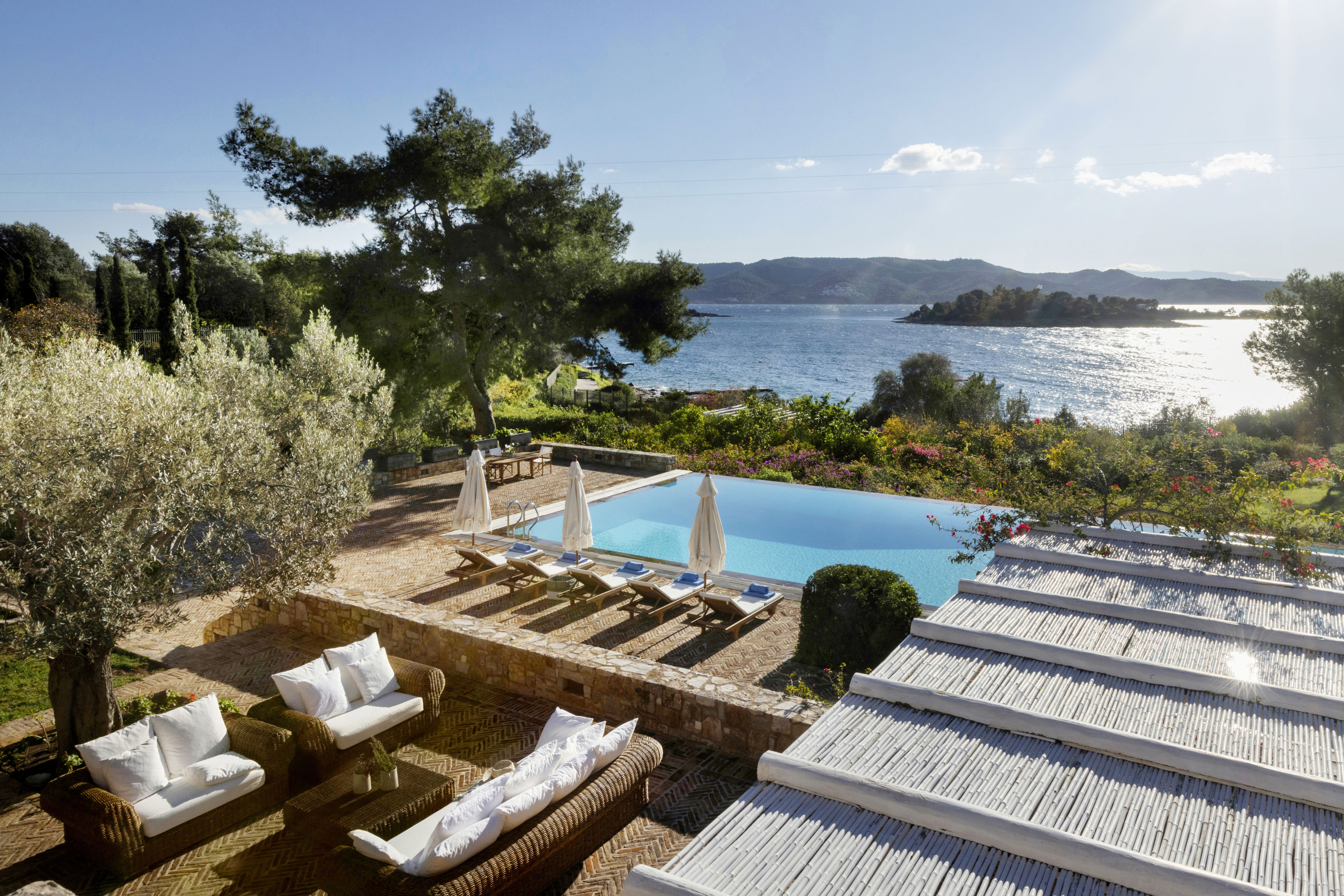 <p><strong>Chrisi Akti, Paros</strong></p> <p>It’s easy to mistake parts of Santhia for a hotel—the infinity pool with an alfresco kitchen and bar in the background look like something out of a smart resort. You can enjoy it all to yourself though, along with the six exquisite bedrooms and six bathrooms, all resplendent in minimalist Mediterranean chic. The beachfront villa itself is outstanding but the outside is what you’ll remember most. You can sunbathe from the pool via the “floating” wooden platforms in the shallow end or take a dip in the plunge pool. Follow the winding path through the gardens and down to the gate where you’ll find a few steps that lead down to the sandy beach. It doesn’t get much better.</p> <p><strong>Sleeps:</strong> 12<br> <strong>Price:</strong> From $13,125 per week</p> <div class="callout"><p><a href="https://cna.st/affiliate-link/29CLTwheRZNbkfg8W7wRjEcikT3bLevA9Bw6xNdDkTfMLriAV4iYQ3nFxoVyzBVxKg3s2AULksR8q81JAuCJmZs7wFRjiWi8BxrNtCua6Dtbk2JSp9faN6VzsM2tu6TN2UVLAZ7uu2iR3GVPSrV5vQdbZDrm1P428mAMXxsNA6hYjJ" rel="sponsored" title="Book now at The Thinking Traveller">Book now at The Thinking Traveller</a></p> </div><p>Sign up to receive the latest news, expert tips, and inspiration on all things travel.</p><a href="https://www.cntraveler.com/newsletter/the-daily?sourceCode=msnsend">Inspire Me</a>