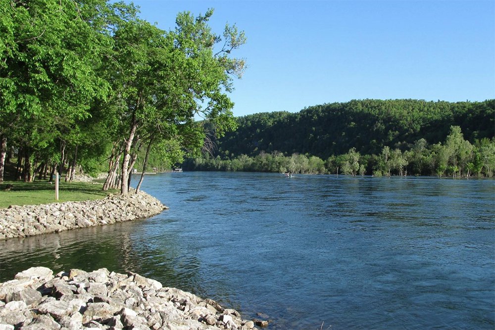 One of the finest trout streams in Middle America runs through <a href="https://www.arkansasstateparks.com/bullshoalswhiteriver/">Bull Shoals-White River State Park</a>, where the Bull Shoals Dam meets the White River and Bull Shoals Lake. Catfish, crappie, bream, and lunker bass keep anglers busy, but the area is best known for its record brown and rainbow trout.