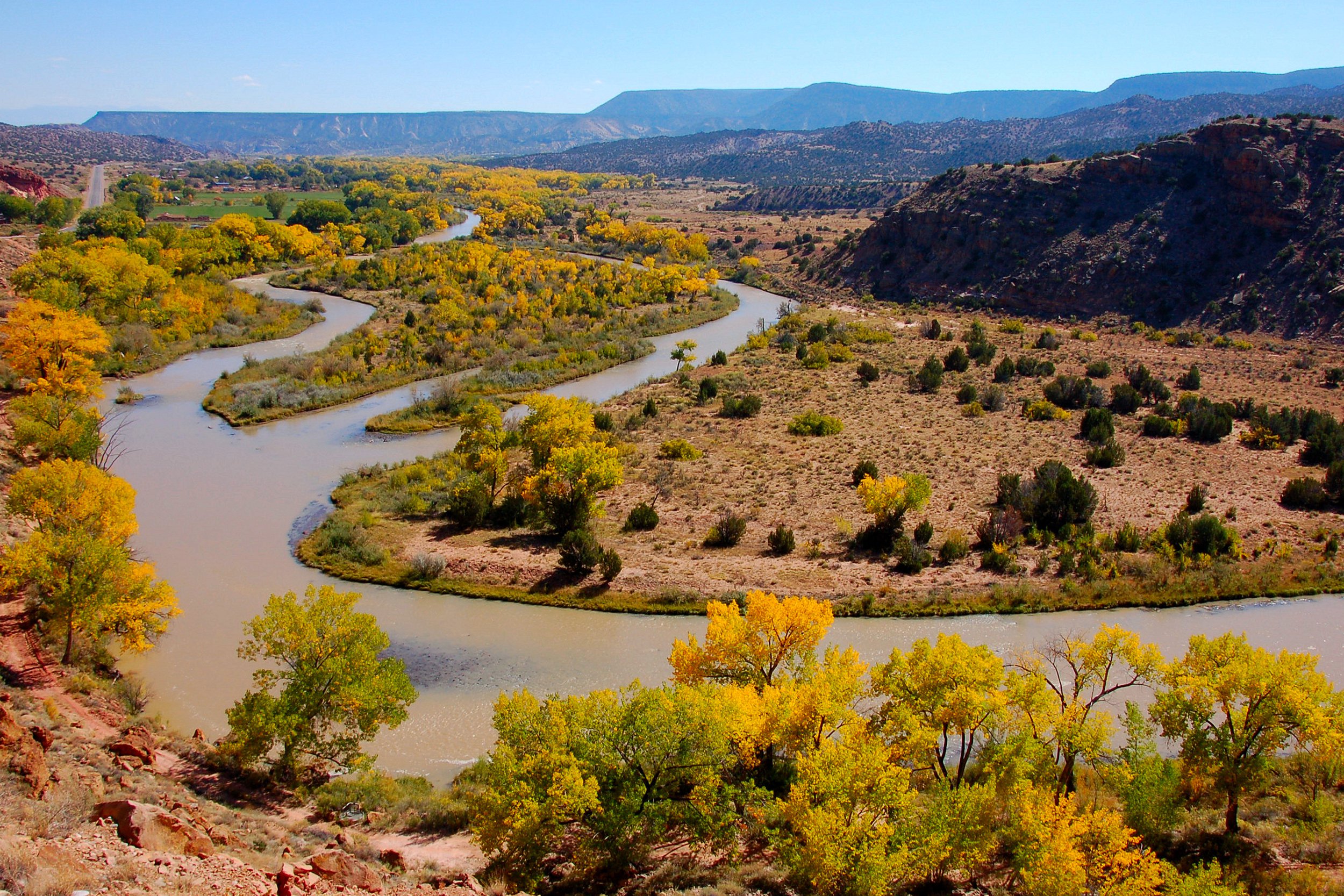 <p>Anglers are drawn to <a href="https://www.blm.gov/programs/recreation/permits-and-passes/lotteries-and-permit-systems/new-mexico">Chama River</a> not just for the brown trout, rainbow trout and Rio Grande cutthroat that call it home, but for the stunning Southwestern scenery they enjoy while they're waiting for bites. If you go there, plan well — the best time to fish is mid-morning. Weekend launch dates are managed using a lottery system. Pandemic guidelines are still in effect, but vaccinated individuals can generally go maskless. </p>