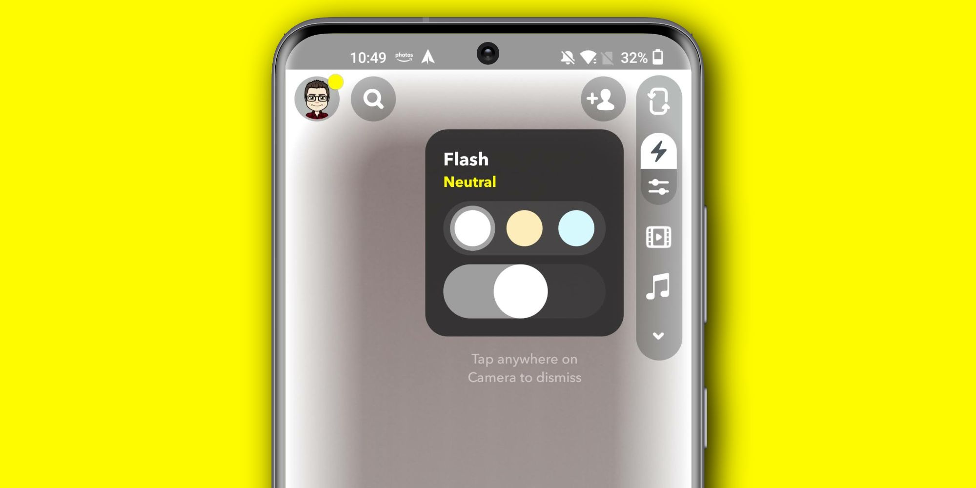 How To Get Snapchat's Ring Light Flash On iPhone & Android.
