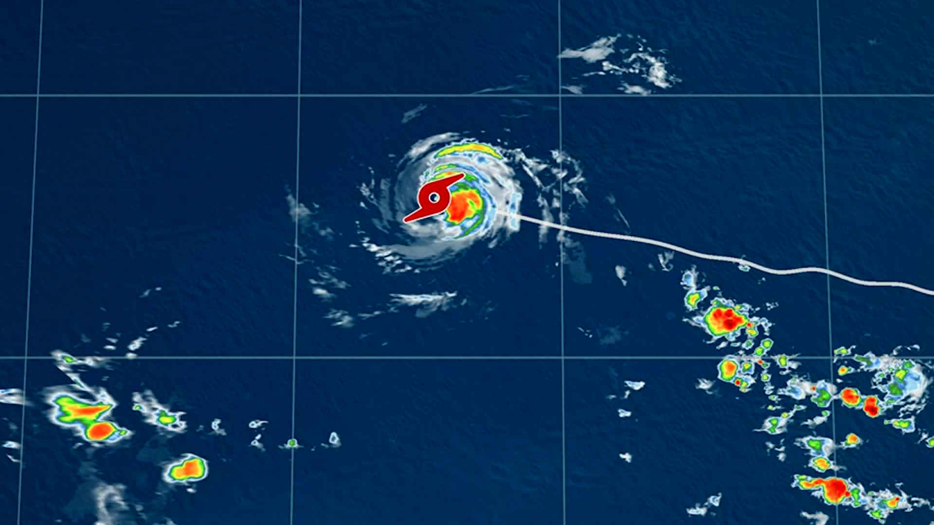 Hurricane Calvin Continues in Pacific Ocean