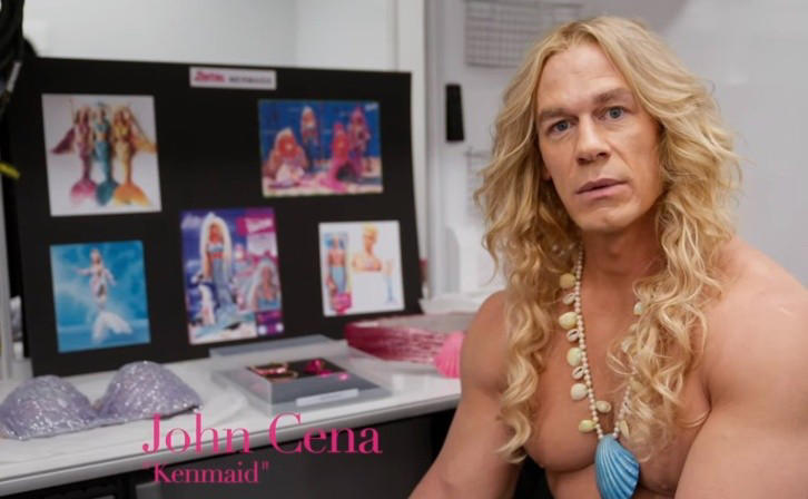 John Cena: Revelan foto como Ken sireno en película de Barbie | Captura Twitter