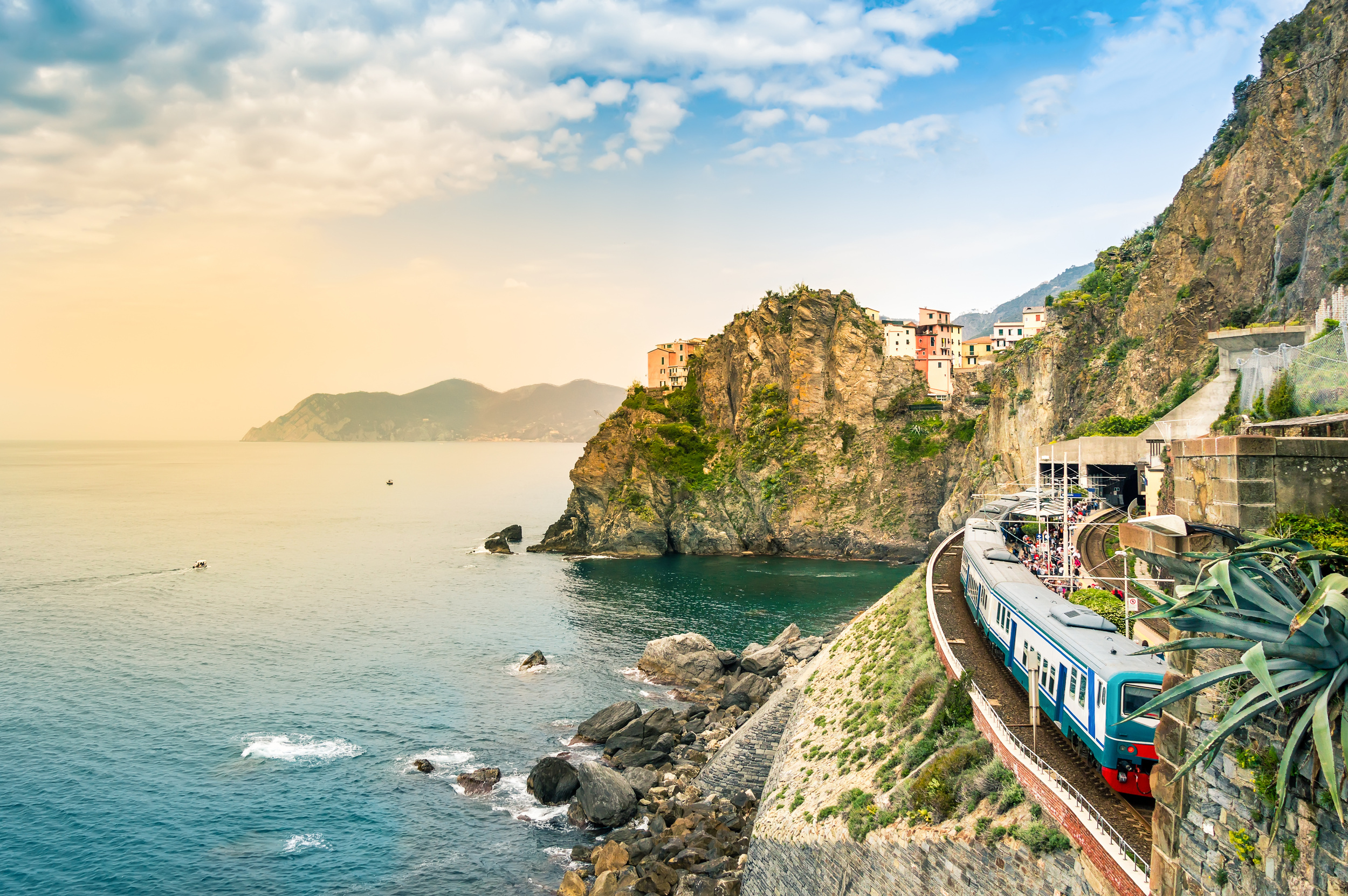 <p>Cinque Terre is one of the most magical destinations in Italy, but it can be a bit tricky to get around. But the train from Levanto to La Spezia, which lasts just under an hour, is the perfect solution. You’ll catch epic coastline views and candy-colored houses in the hills of the villages.</p><p><a href='https://www.msn.com/en-us/community/channel/vid-cj9pqbr0vn9in2b6ddcd8sfgpfq6x6utp44fssrv6mc2gtybw0us'>Did you enjoy this slideshow? Follow us on MSN to see more of our exclusive lifestyle content.</a></p>