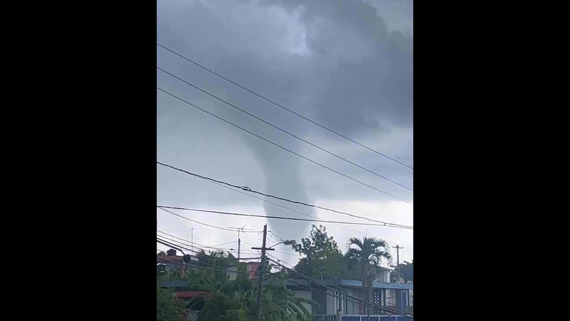 Tornado Spotted In Aguada, Puerto Rico