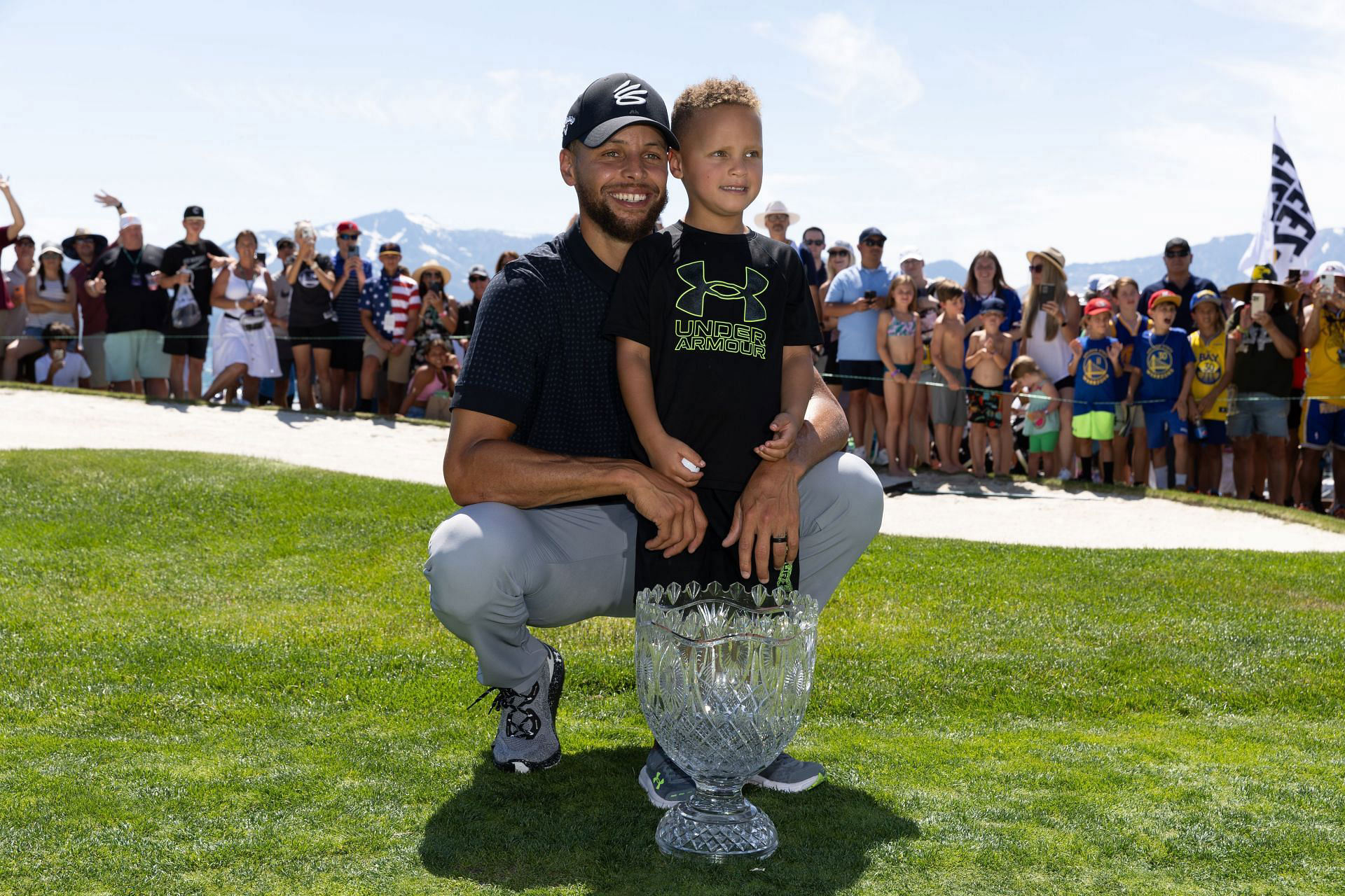 What did Steph Curry shoot at the 2023 Lake Tahoe Celebrity Golf