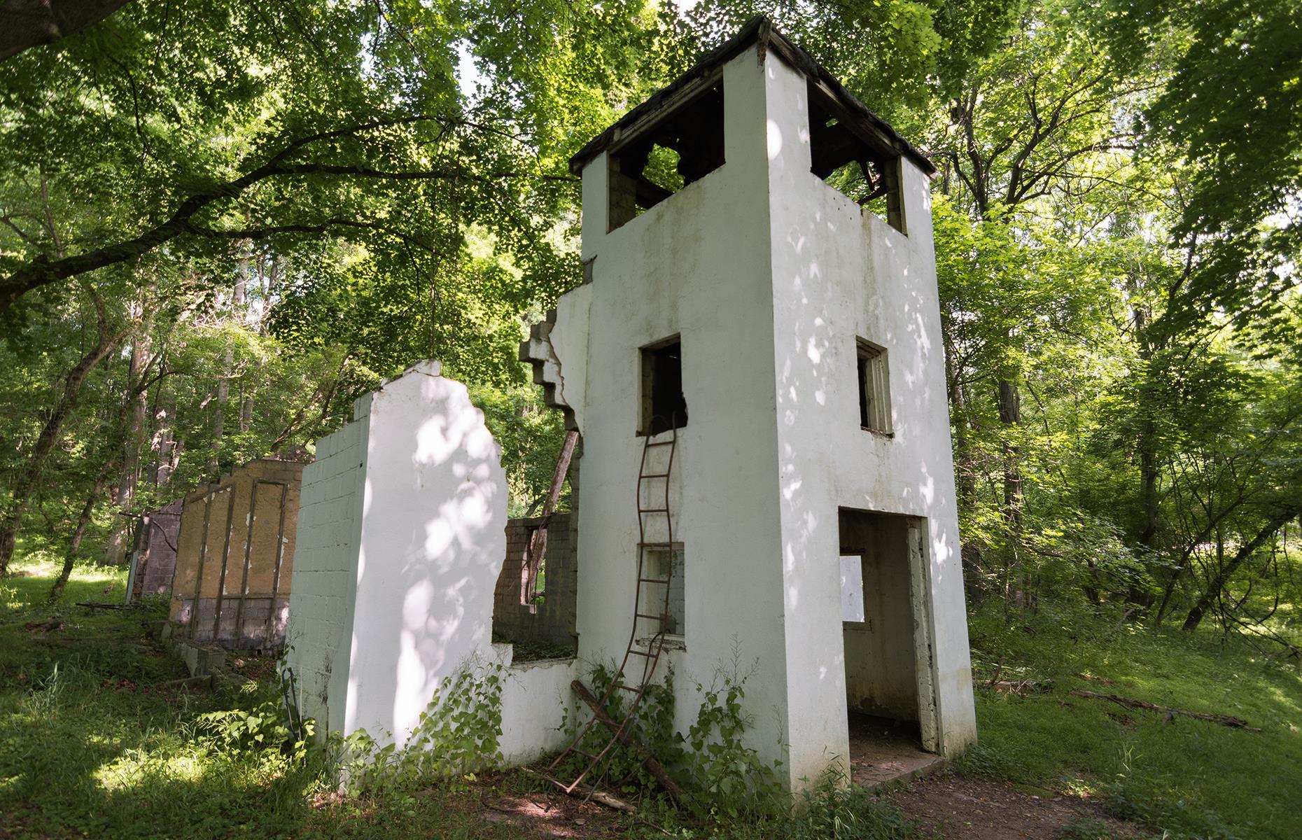 <p>There are few bonafide ghost towns in Maryland and greenery-choked Daniels (pictured) is among the most intact. It began as a lone textile mill in 1810 and – such was the mill's success – became a buzzing industrial settlement by the 20th century. All manner of shops and residences existed, alongside a school and a railroad station. However, when the mill closed in the 1960s, the workers and residents left, and a tropical storm in the 1970s damaged much of what remained. Now, a melange of crumbling stone buildings are still hidden in the woods. </p>