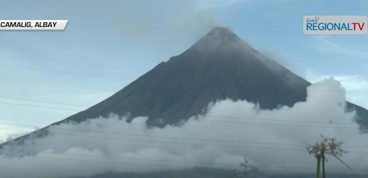 volcanic quake, 6 rockfall events recorded at mayon volcano in last 24 hours