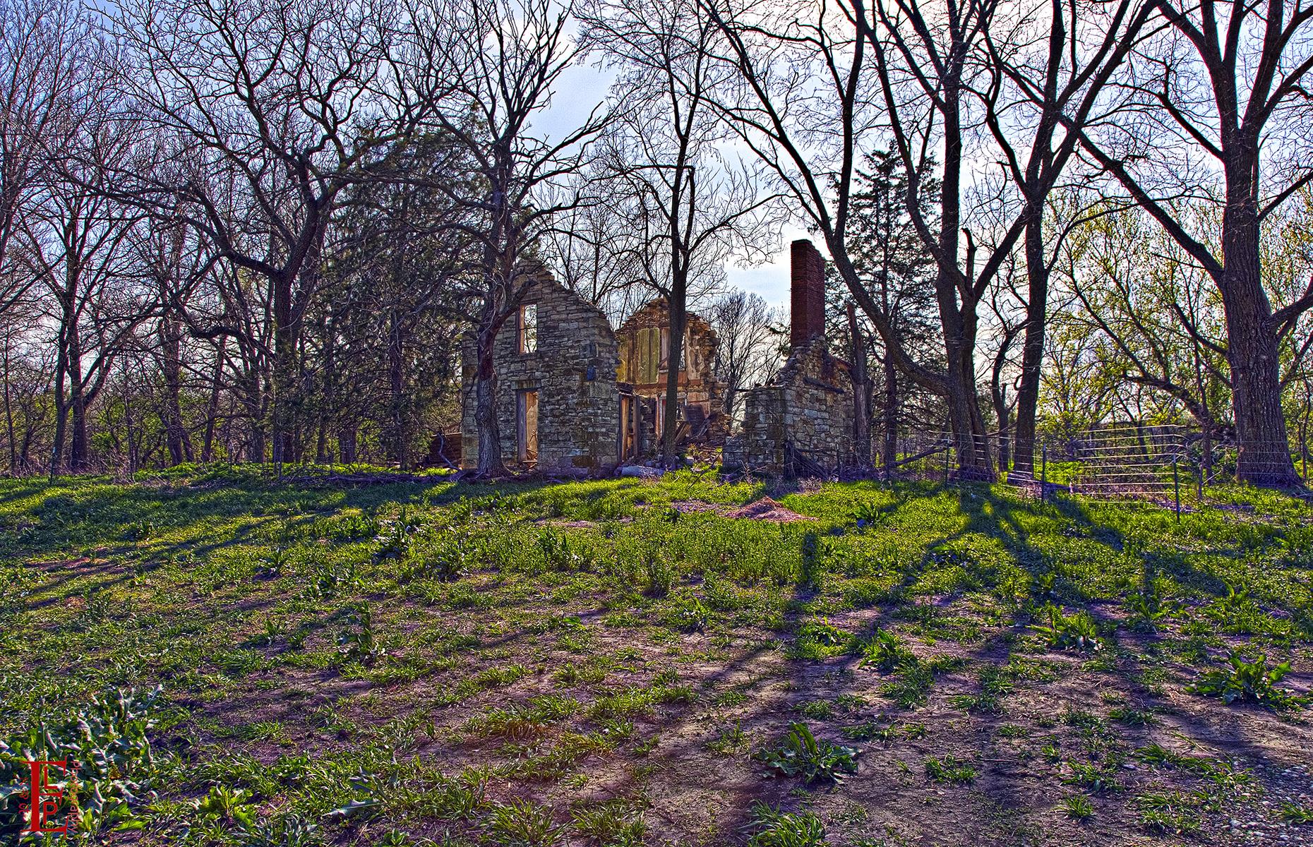 A whopping 308 eerie ghost towns are littered across Kansas, including the creepy remains of Diamond Springs (pictured). It's thought that the abandoned town was once a stop along the Santa Fe Trail, a historic wagon route that traveled from Independence, Missouri to New Mexico's Santa Fe. All that remains are a few hollow shells peeping out from between the trees.