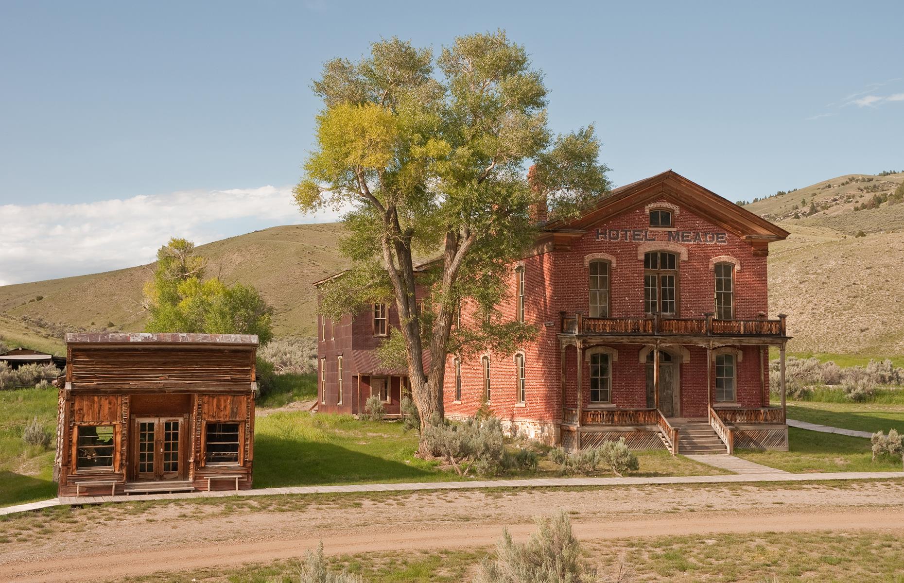 <p>A whopping 106 rickety ghost towns exist in Montana, one of the largest states in the USA, with a strong mining heritage to boot. The most picturesque of all is Bannack, which began life in the 1860s, when prospector John White struck gold. Although the value of gold declined, the town's beauty did not; now, visitors come to explore the 60 impressively preserved structures, which include a purportedly haunted historic courthouse. There are ghost tours in the fall too. </p>