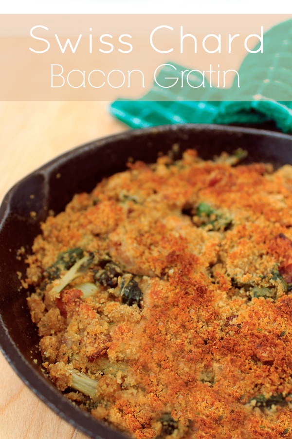 Cheesy Bacon And Swiss Chard Gratin Recipe