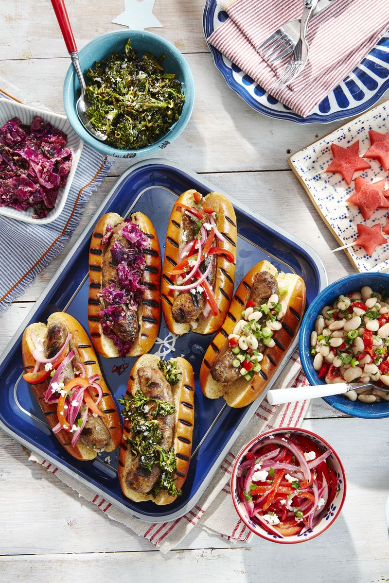 <p>Is your special someone feeling a little nostalgic about neighborhood barbecues or days spent at the ballpark back in the day? Set up <a href="https://www.countryliving.com/food-drinks/a21347552/grilled-hotdogs-recipe/">the ultimate hot dog bar</a> filled to the brim with fun and unique toppings that will please all your guests.</p>
