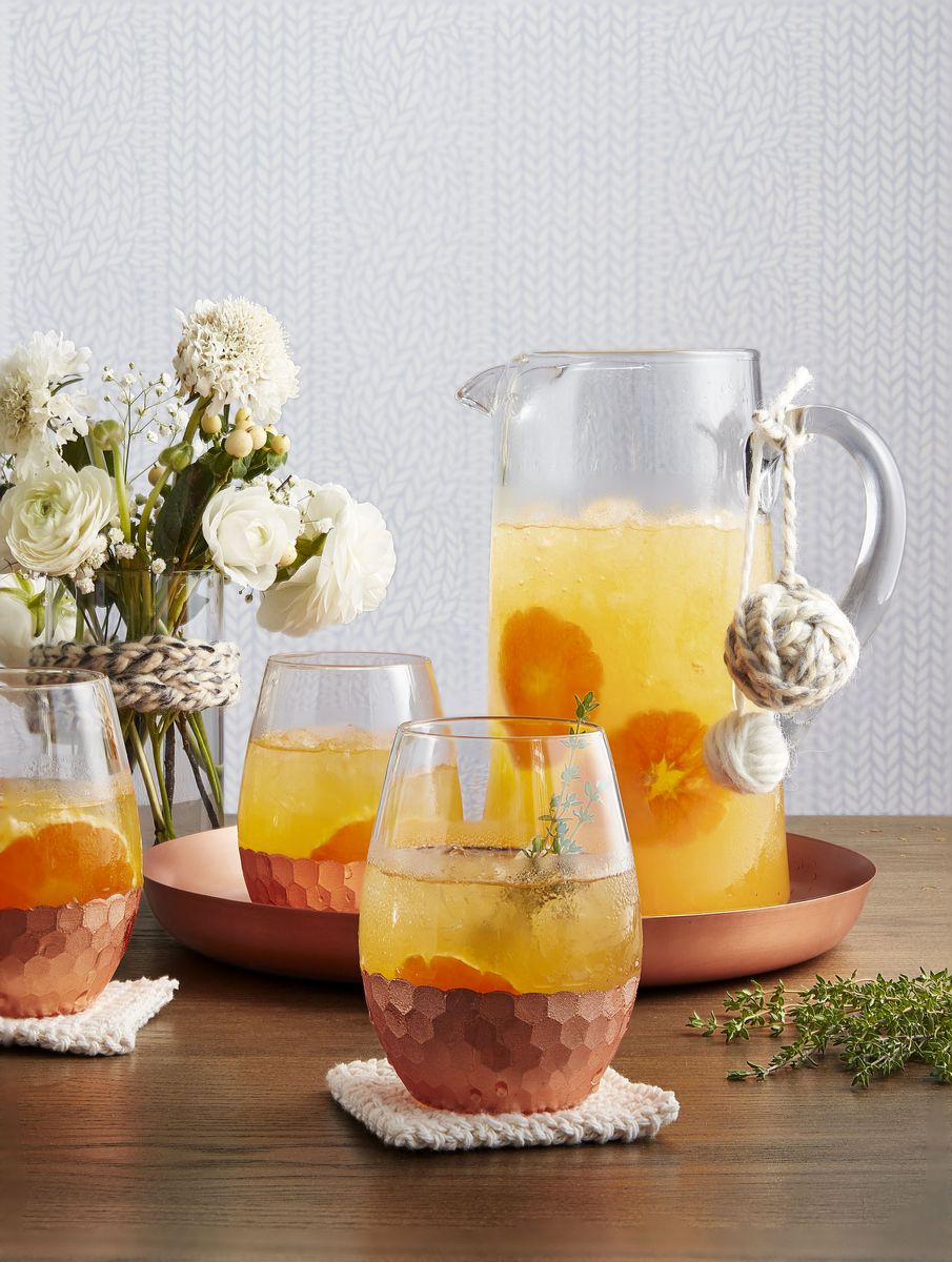 <p>Forget a late-night party and throw a brunch for your favorite 50 year old. Set up a mimosa bar to go with brunch favorites like breakfast casserole, fruit, scones, muffins, bagels, and more.</p>