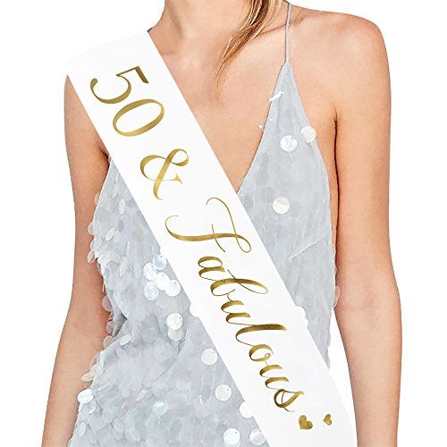 <p><strong>$7.98</strong></p><p>There she is, 50 and fabulous! Let the birthday stand out in the crowd with a celebratory sash.</p>