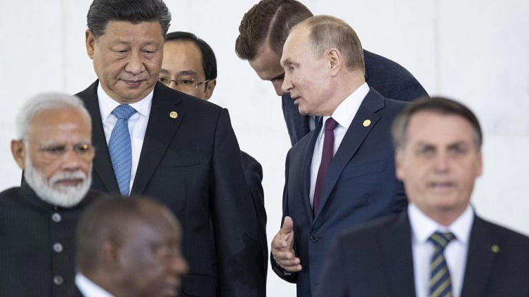 Vladimir Poutine et Xi Jinping lors du sommet des BRICS au Brésil en novembre 2019