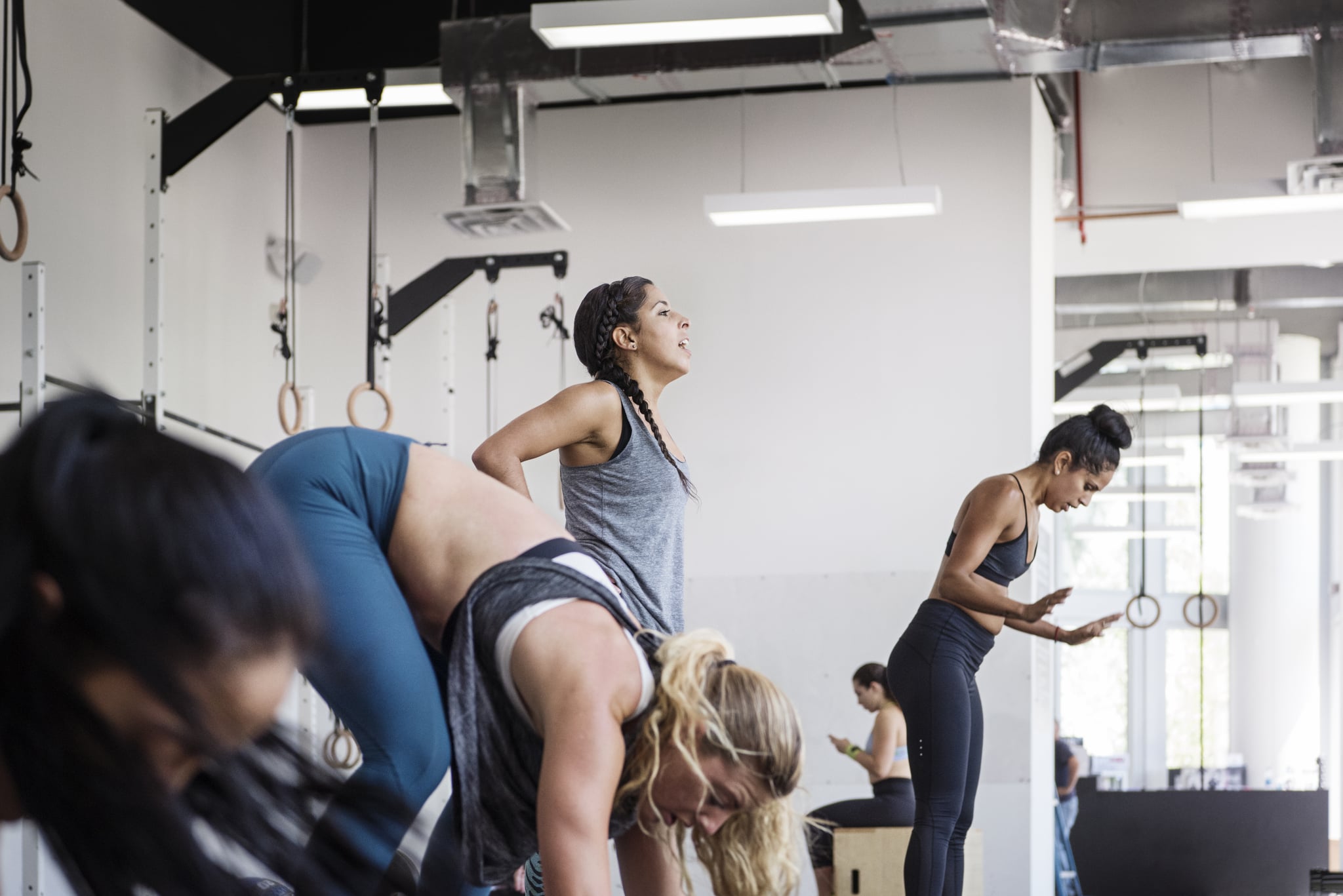 <p>EMOM stands for "every minute on the minute," and it's a signature style of CrossFit workout. To do it, you set a timer, and every minute (on the one-minute, two-minute, three-minute mark, etc.) you do a specific exercise. This <a href="https://www.popsugar.com/fitness/30-minute-crossfit-emom-workout-46493561" class="ga-track">30-minute EMOM CrossFit workout</a> combines strength and cardio moves and is sure to leave you breathless.</p> <p><strong>Equipment needed:</strong> A jump rope and pair of medium-weight dumbbells (six to 25 pounds).</p>