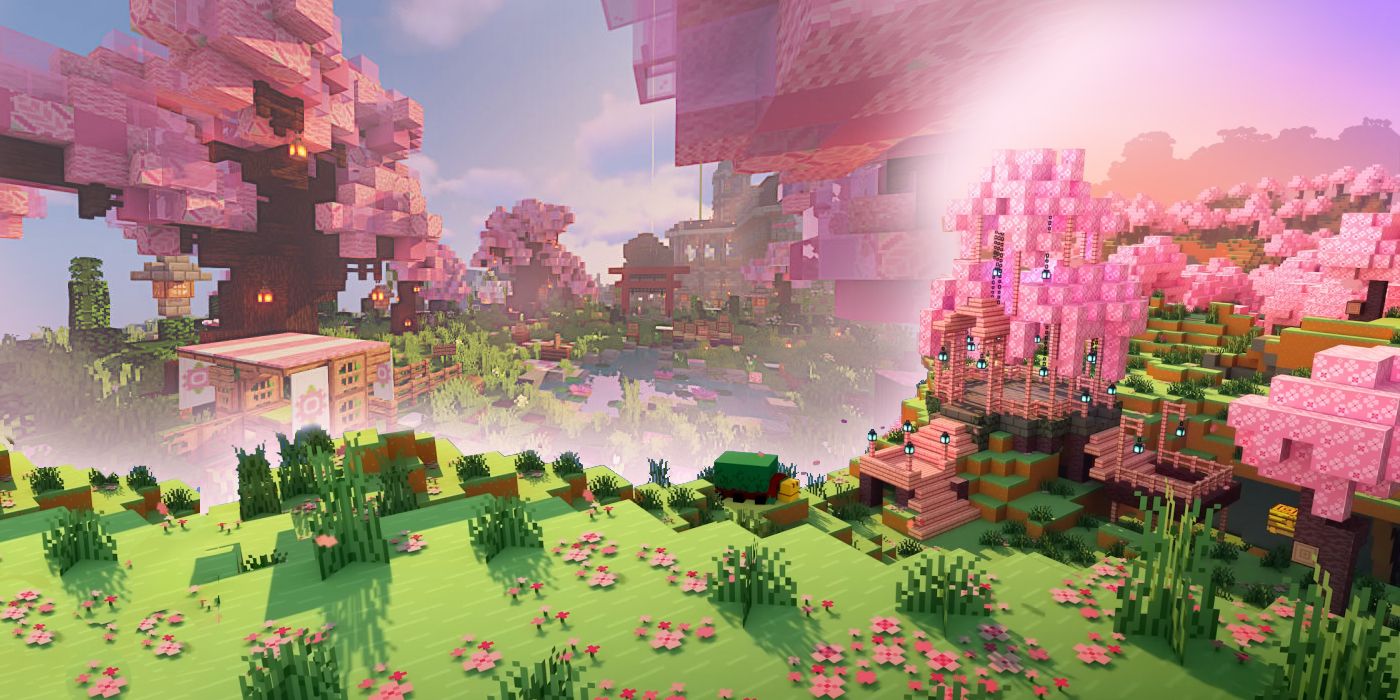 10 best minecraft seeds for cherry blossom
