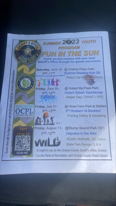 Onslow County Sheriff’s Office hosts Fun in the Sun event