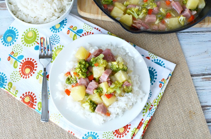 Try This Easy Pineapple Ham Skillet Meal Recipe For A Weeknight Dinner   AA1diR63.img