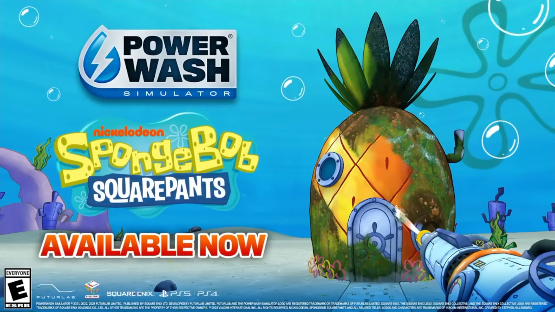 PowerWash Simulator SpongeBob SquarePants Special Pack Launch Trailer PS
