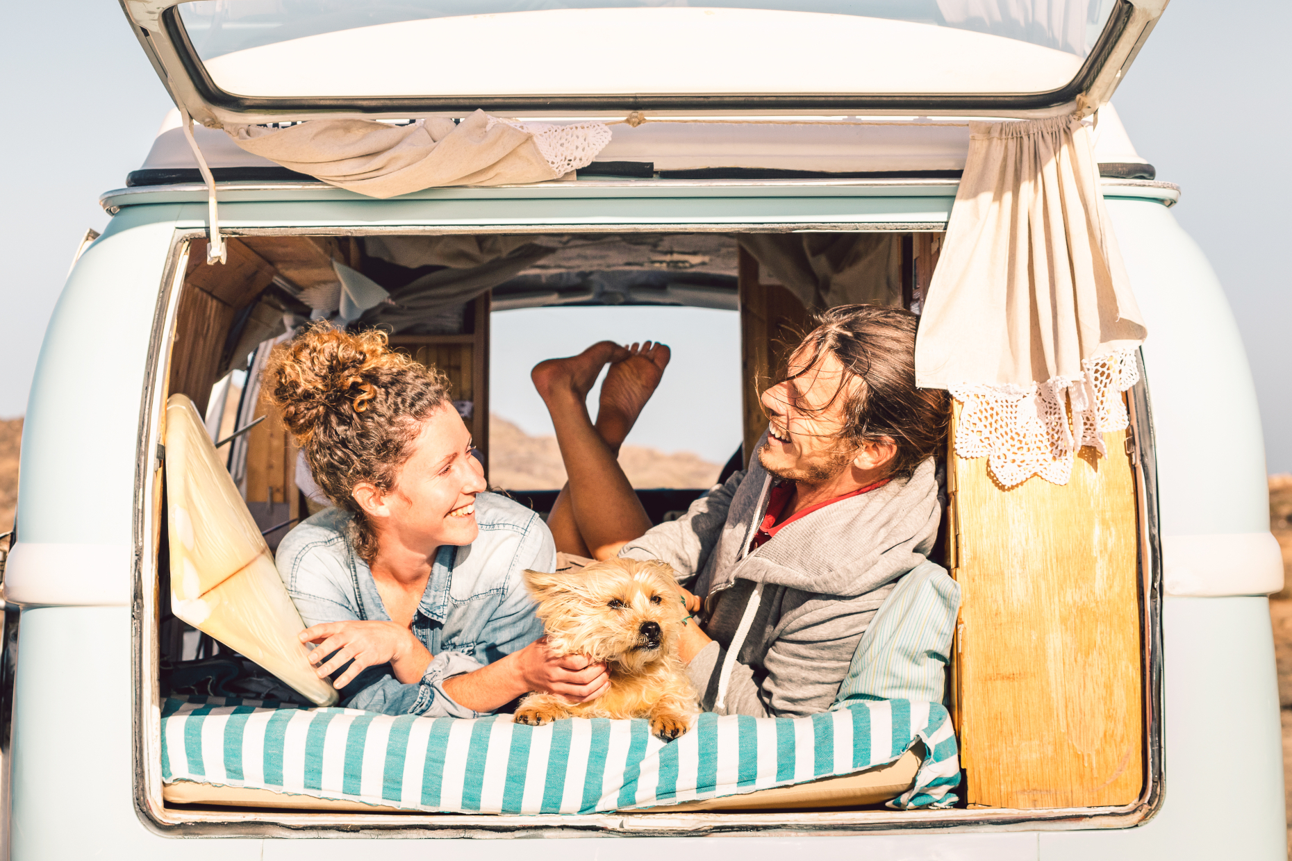 <p>Summer livin’ is all about sharing time with those you love and lingering in sweet locations watching the sunset. So this dog has it made.</p>