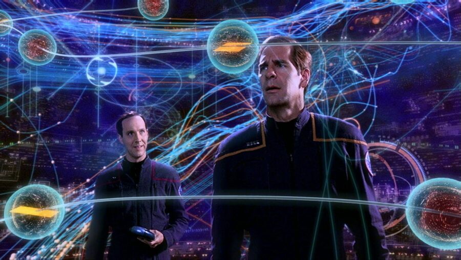 Daniels (left) and Captain Archer in <a>Star Trek: Enterprise</a>