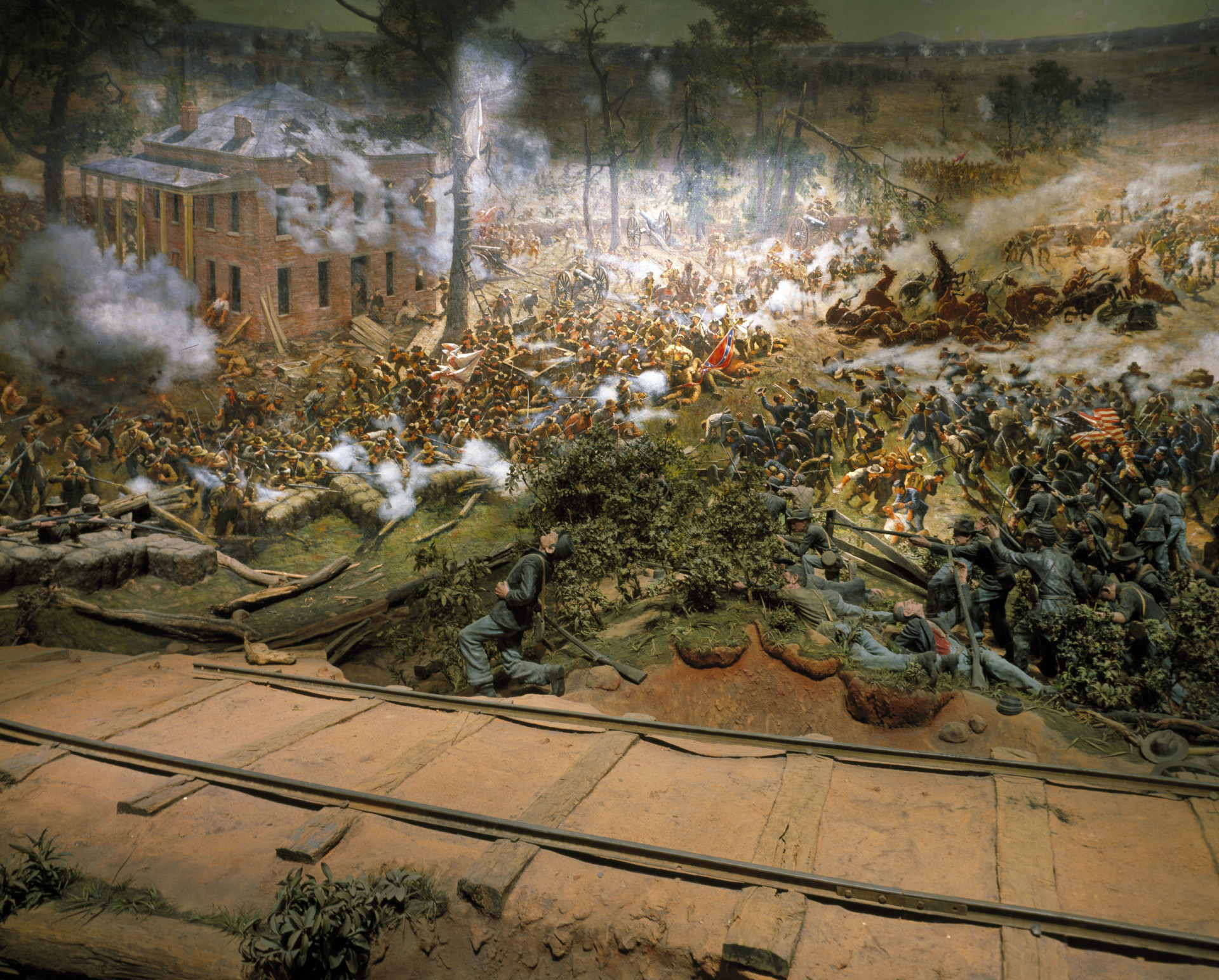 <p>The extraordinary Atlanta Cyclorama is a cylindrical panoramic painting executed in minute and graphic detail depicting the bloody Civil War Battle of Atlanta. It's found at the Atlanta History Center.</p><p><a href="https://www.msn.com/en-us/community/channel/vid-7xx8mnucu55yw63we9va2gwr7uihbxwc68fxqp25x6tg4ftibpra?cvid=94631541bc0f4f89bfd59158d696ad7e">Follow us and access great exclusive content every day</a></p>