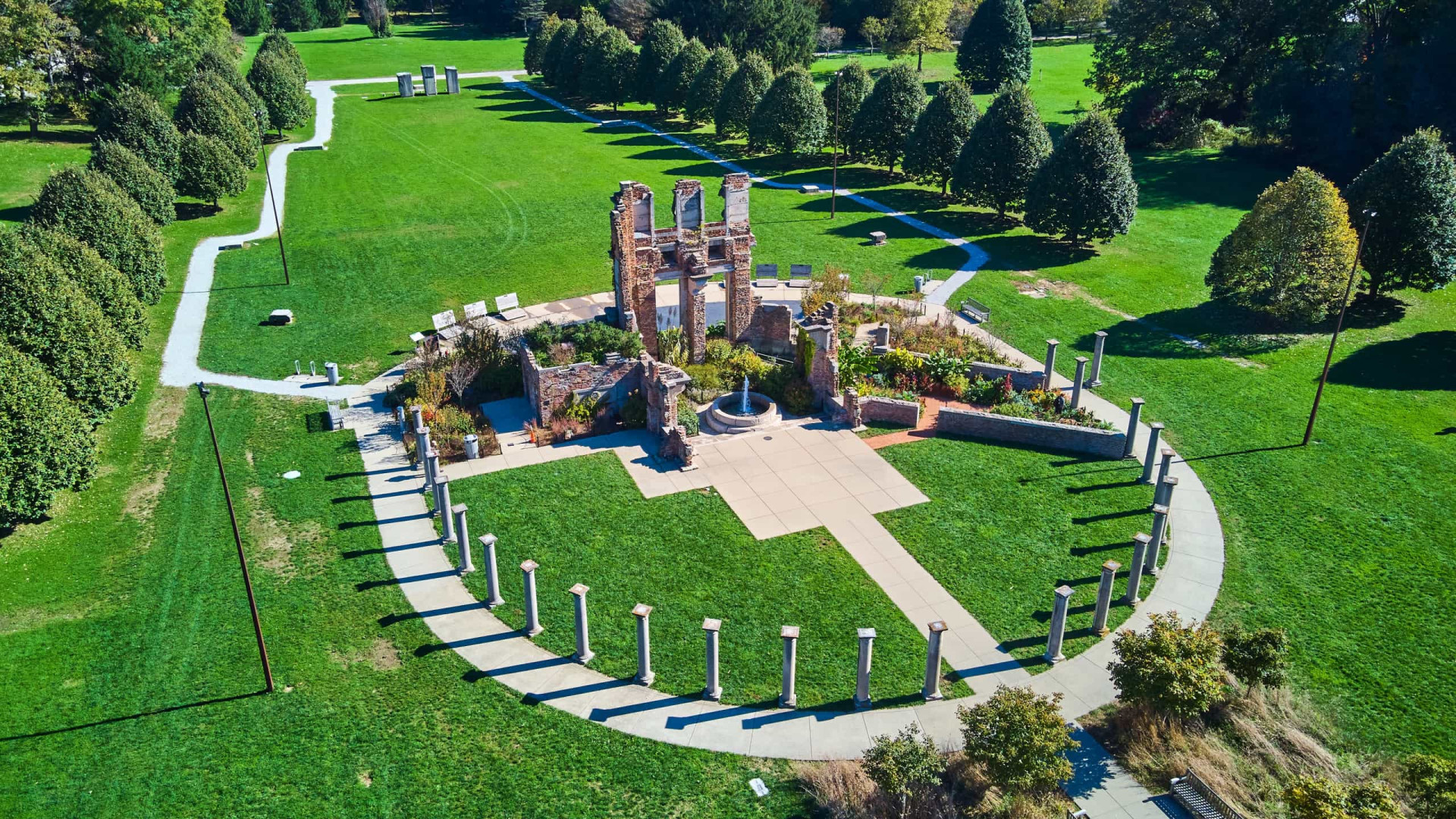 <p>The Ruins, standing in Holliday Park, form the centerpiece of an attractive landscaped garden. The sculptures were salvaged from a New York skyscraper, demolished in the 1950s.</p><p><a href="https://www.msn.com/en-us/community/channel/vid-7xx8mnucu55yw63we9va2gwr7uihbxwc68fxqp25x6tg4ftibpra?cvid=94631541bc0f4f89bfd59158d696ad7e">Follow us and access great exclusive content every day</a></p>