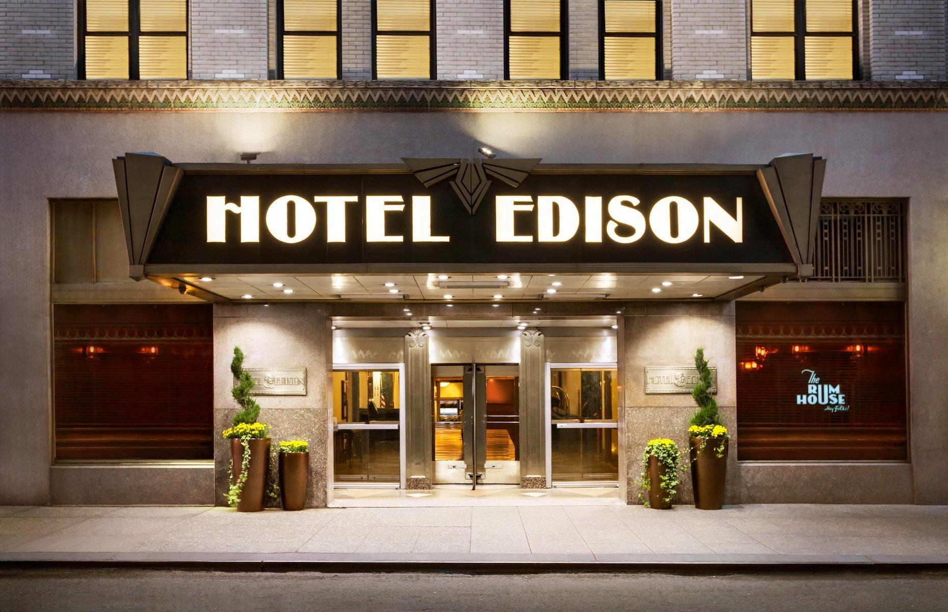 <p>An Art Deco diamond on Times Square, <a href="https://www.edisonhotelnyc.com">Hotel Edison</a> opened its doors in 1931 with its inventor namesake switching on the marquee lights himself. It was one of the first Art Deco hotels in the Theater District and its Edison Ballroom swiftly became a hub for socializing. The handsome heritage building has since had star turns in films including <em>The Godfather</em> and <em>Birdman</em>. The Edison's connections to the Jazz Age are still palpable, especially in its The Rum House, a dark and moody joint where live jazz keeps the tradition going.</p>  <p><a href="https://www.loveexploring.com/galleries/158166/big-apple-secrets-the-unbelievable-history-of-new-york-city?page=1"><strong>Now check out the unbelievable history and secrets of New York City</strong></a></p>