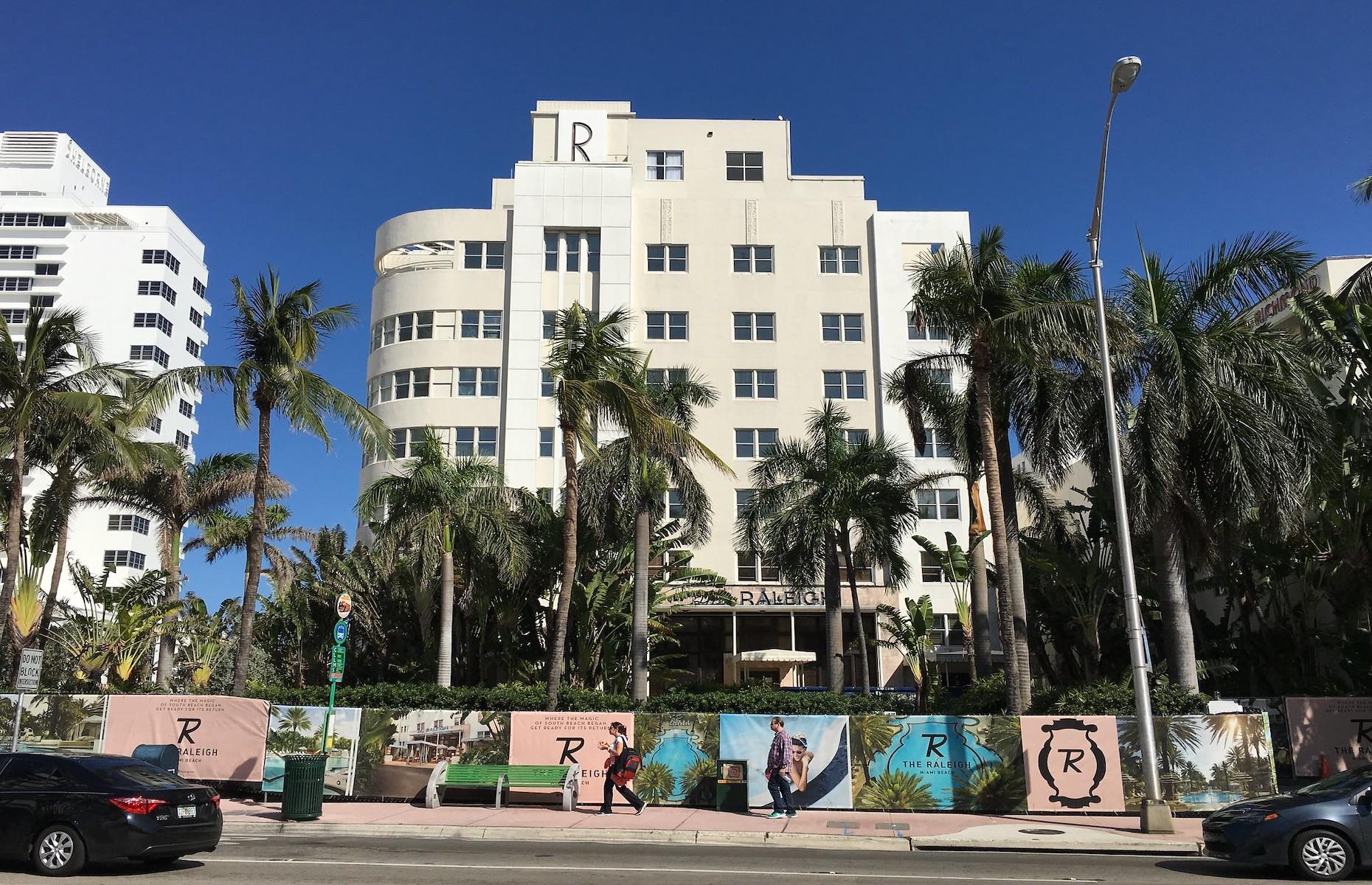 <p>A landmark oceanfront hotel constructed in the 1940s in what’s now known as the Art Deco District, the Raleigh was the work of local architect Lawrence Murray Dixon. It sadly closed in 2017 after it was damaged by Hurricane Irma. However, the historic property is set to bloom once again when it reopens as <a href="https://www.rosewoodhotels.com/en/the-raleigh-miami">Rosewood The Raleigh</a> in 2025 after an epic restoration. Overseen by US architect Peter Marino, the revitalized Raleigh will incorporate the neighboring Richmond and South Seas hotels, whose stunning Art Deco façades will also be restored. Among the historic features being preserved are the Raleigh’s curvaceous swimming pool, said to have been Miami’s most iconic.</p>