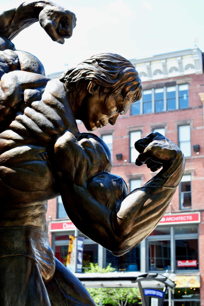 <p>The big bronze Arnold Schwarzenegger Statue is a reminder of the Terminator's days as a bodybuilder, and his connection with Columbus. The city hosts the annual Arnold Sports Festival.</p><p><a href="https://www.msn.com/en-us/community/channel/vid-7xx8mnucu55yw63we9va2gwr7uihbxwc68fxqp25x6tg4ftibpra?cvid=94631541bc0f4f89bfd59158d696ad7e">Follow us and access great exclusive content every day</a></p>